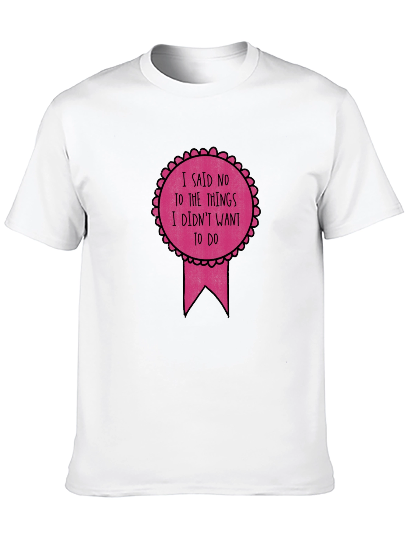 Black Funny Sarcastic Award Ribbon Graphic Tee view 10