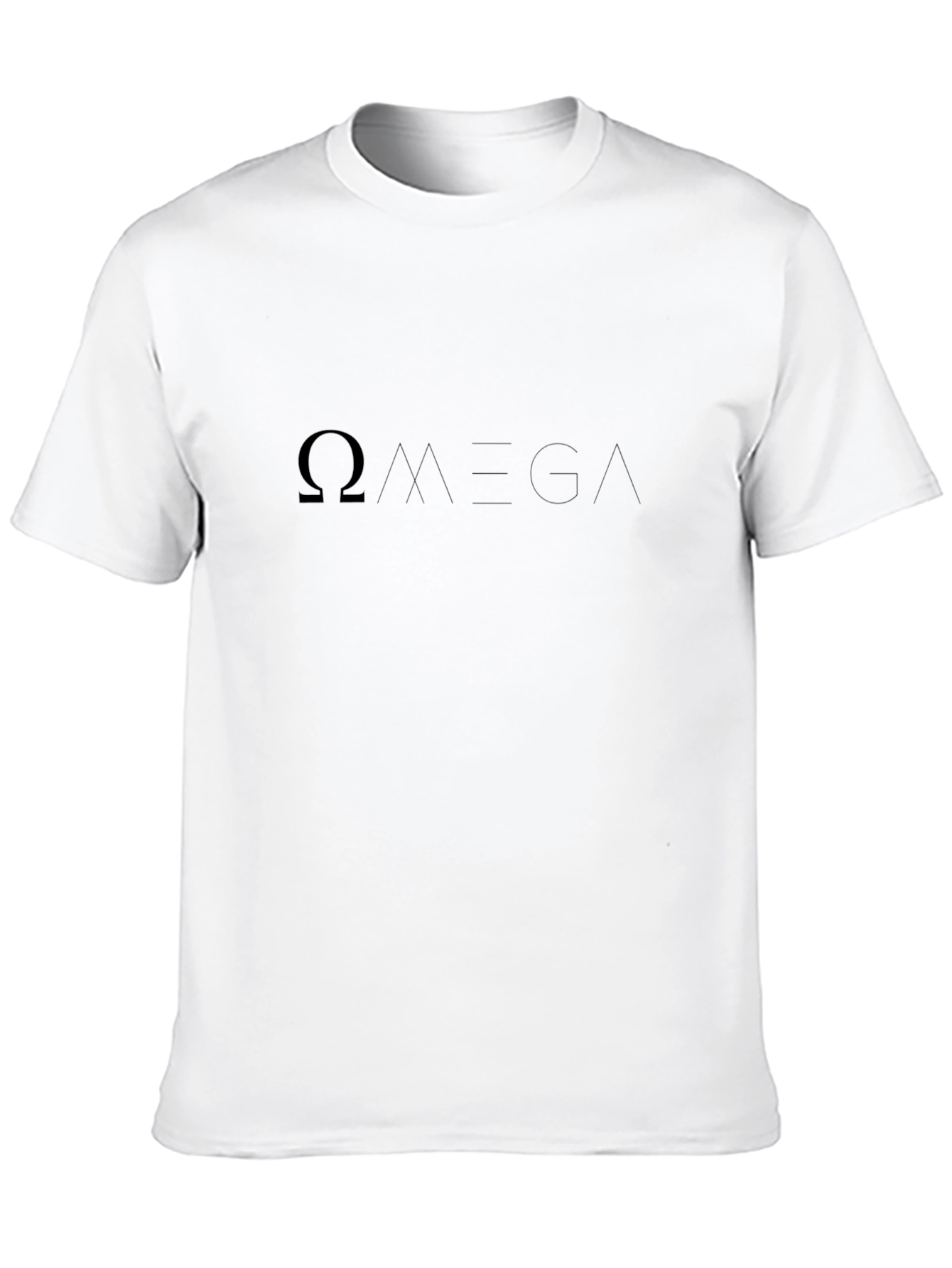 Black Omega Symbol Black T-Shirt view 10