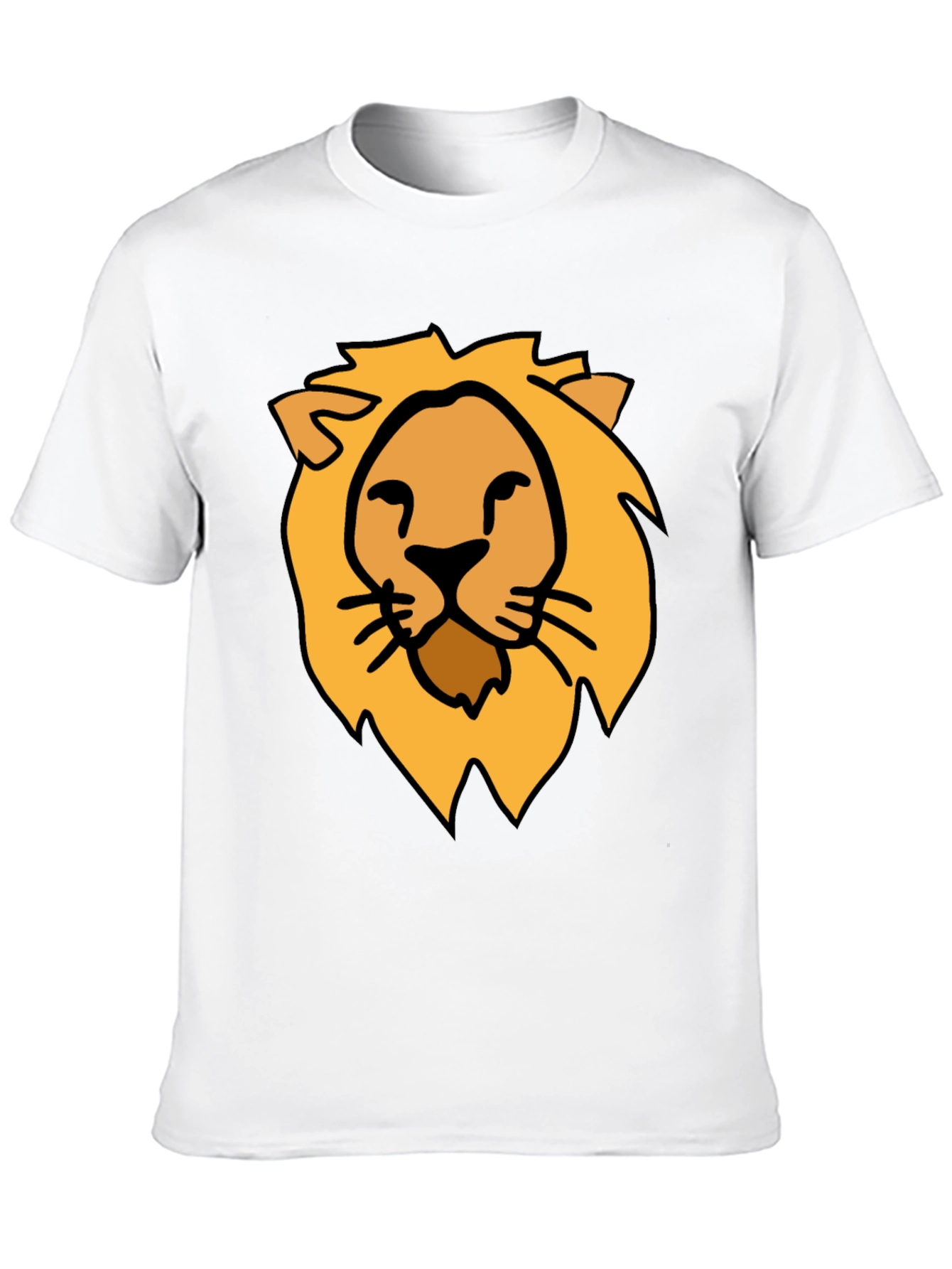 Black Lion Graphic Tee - Stylish Crew Neck Black T-Shirt view 10