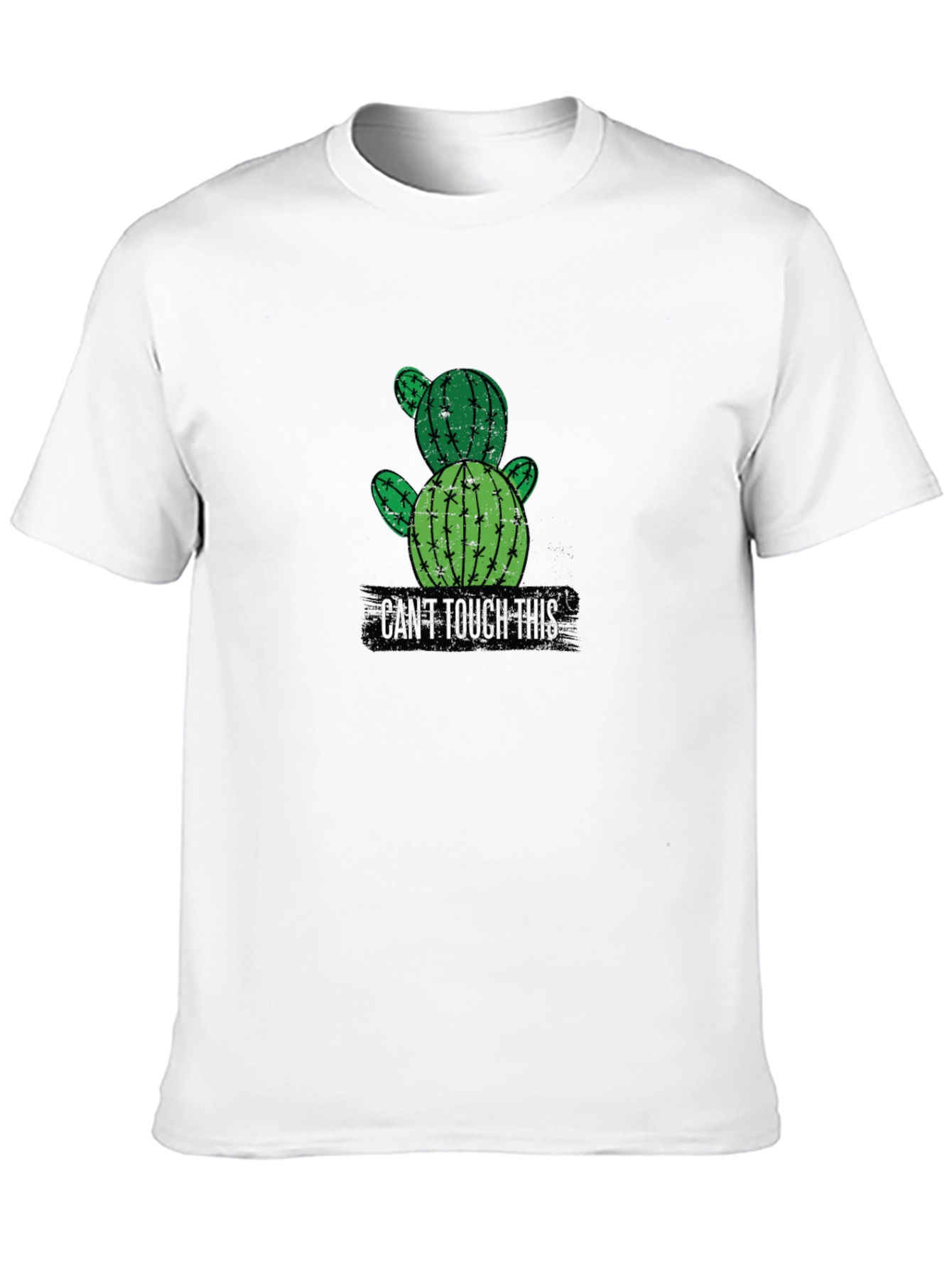 Black Cactus Graphic T-Shirt - "Can't Touch This" view 10
