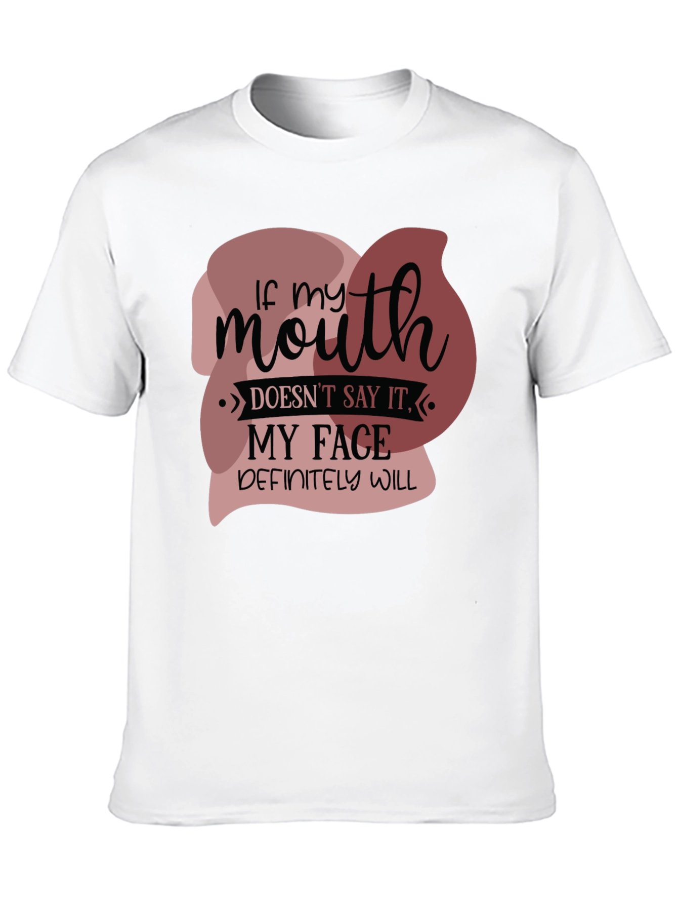 Black Funny 'If my mouth doesn't say it' Graphic Tee view 10