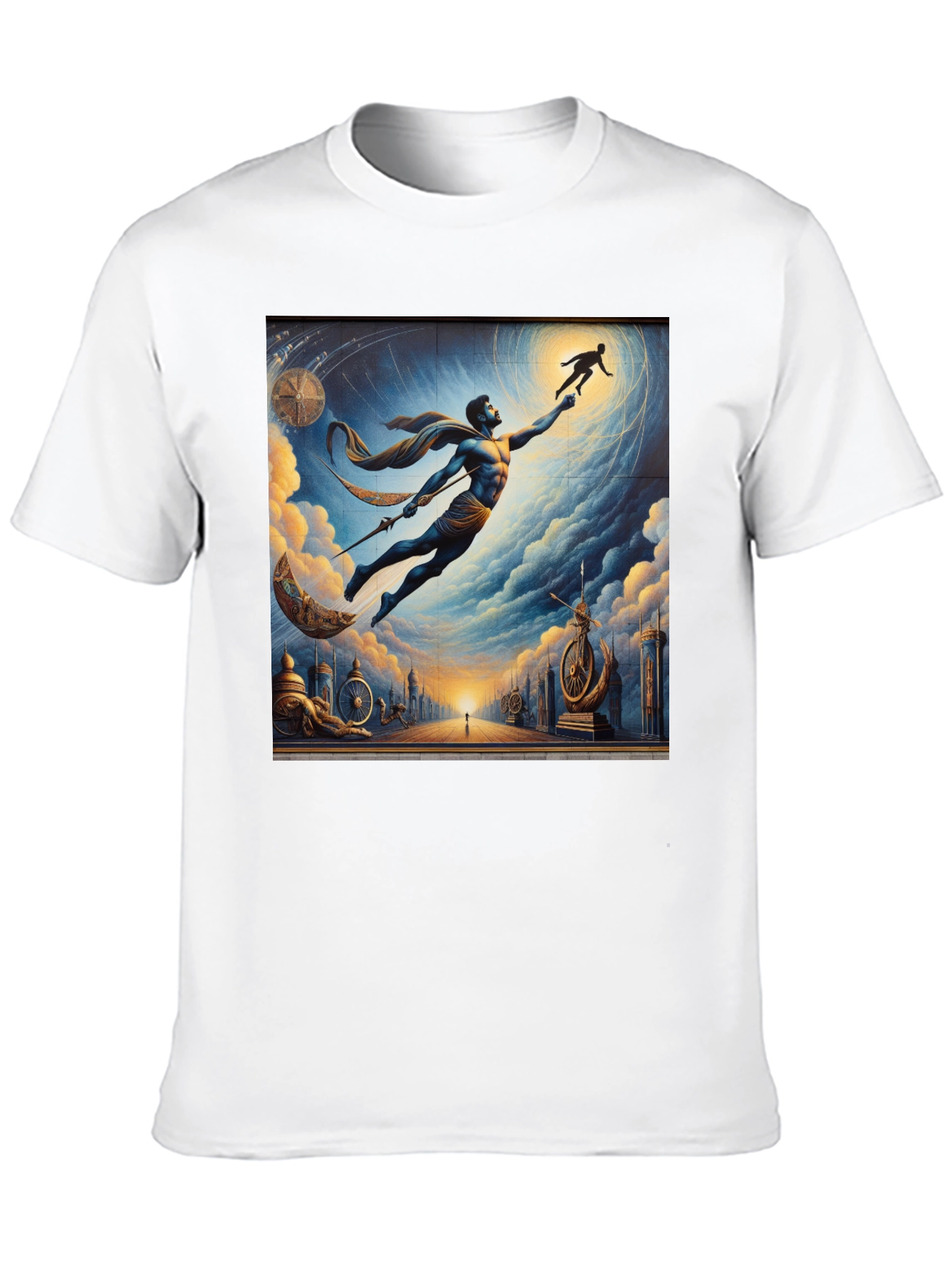 Black Celestial Reach Graphic Tee view 10