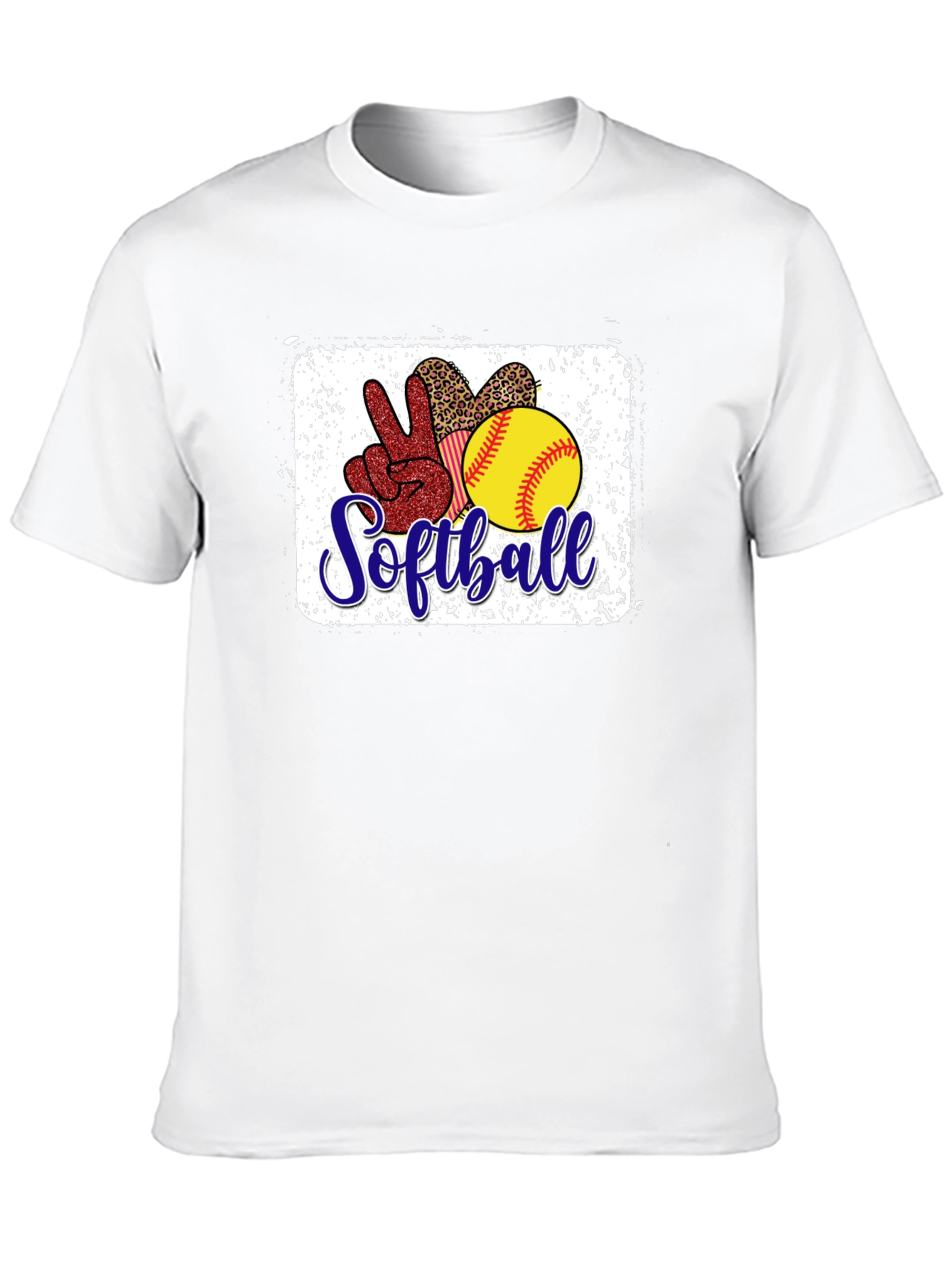 Black Softball Graphic T-Shirt view 10