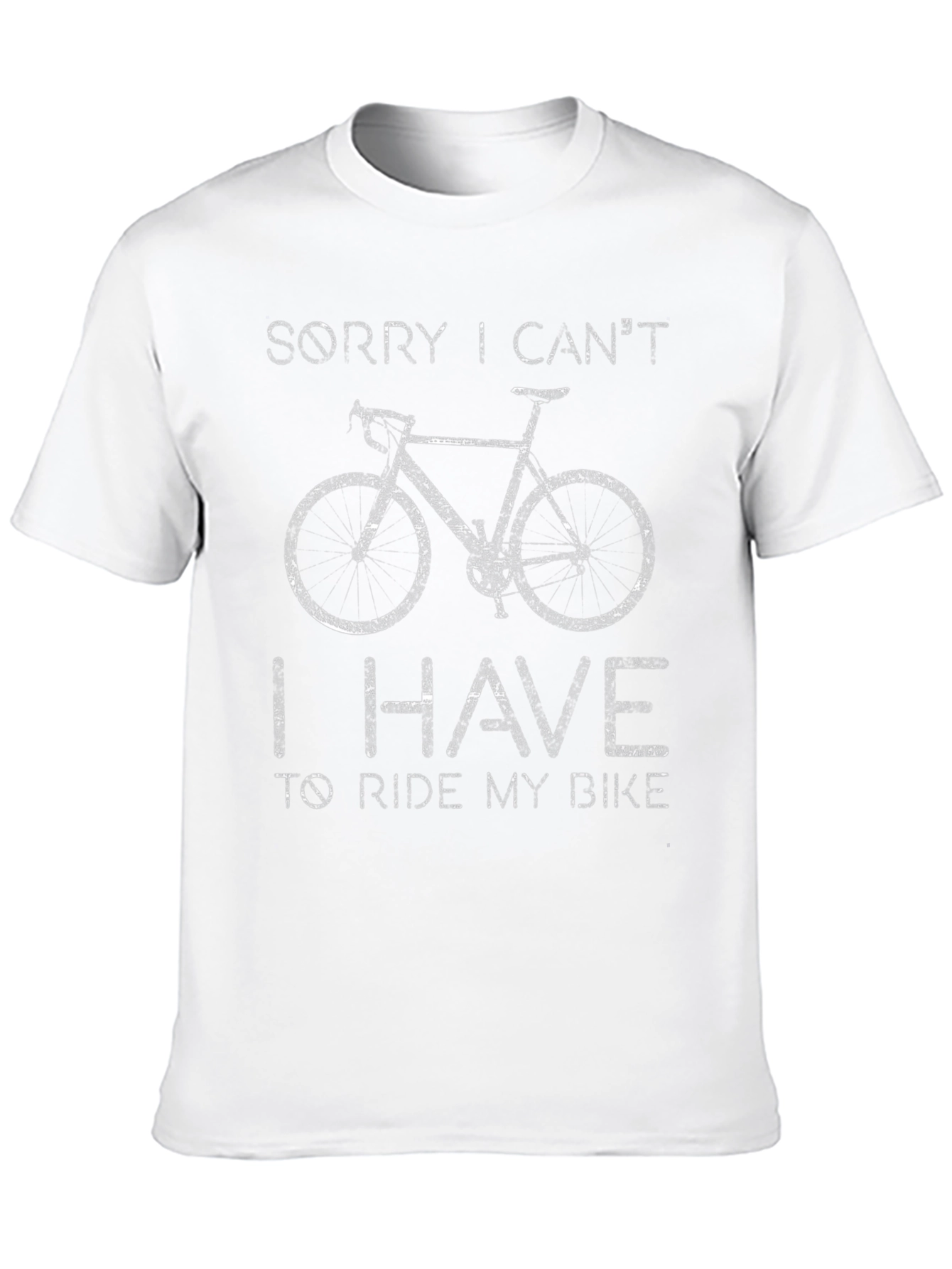 Black Sorry I Can't, Bike Graphic Tee view 10