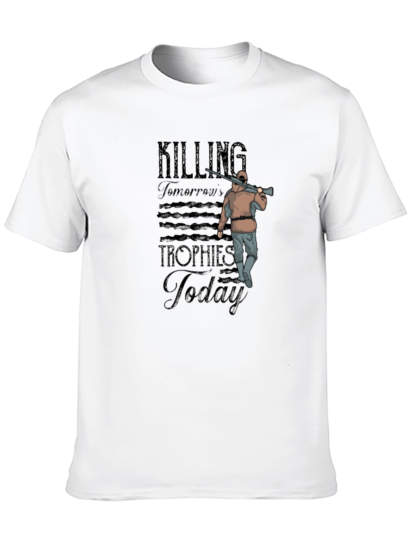 Black Hunting T-Shirt: Killing Tomorrow's Trophies Today view 10
