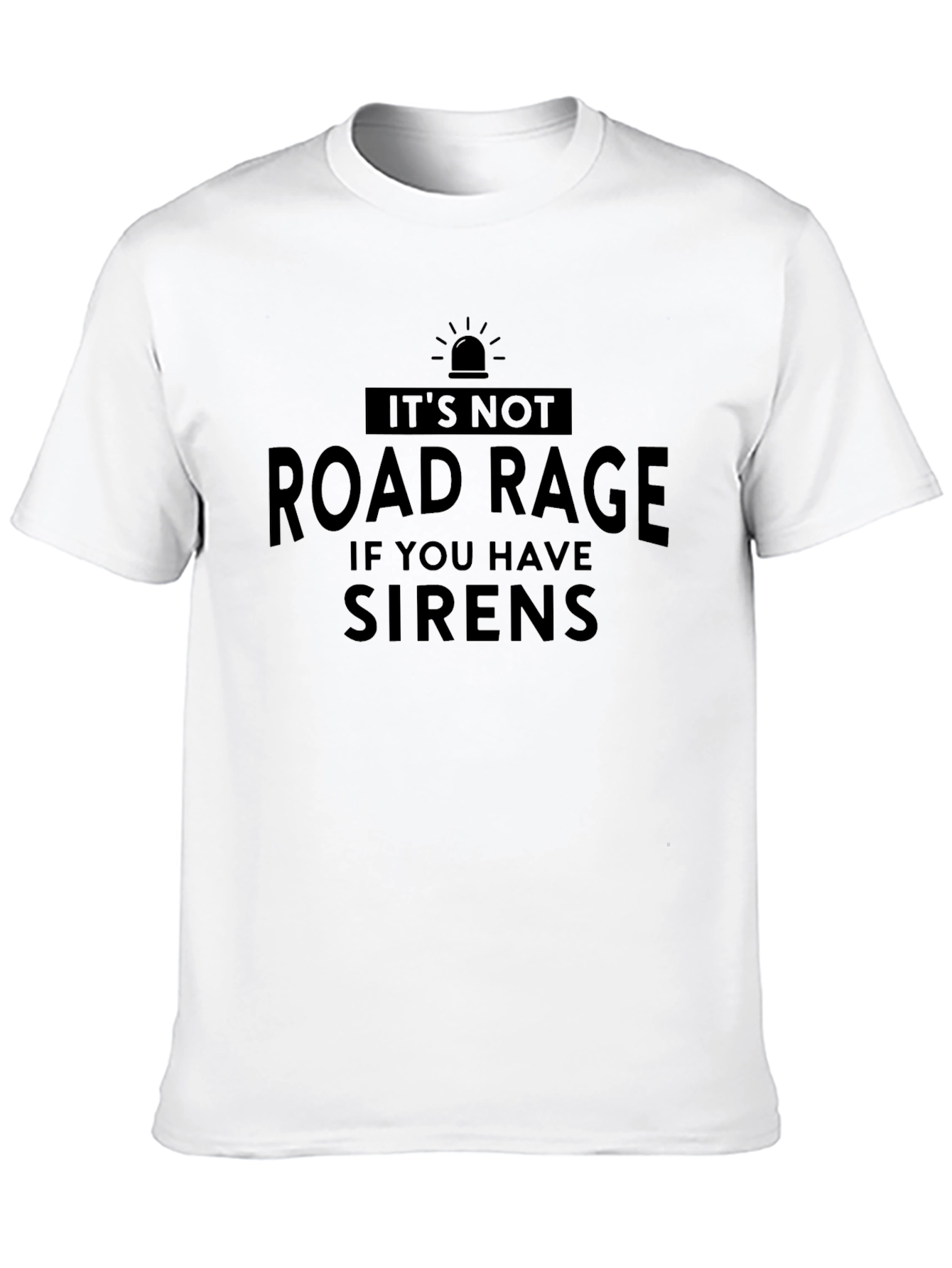 Black Road Rage Sirens Black Graphic T-Shirt view 10