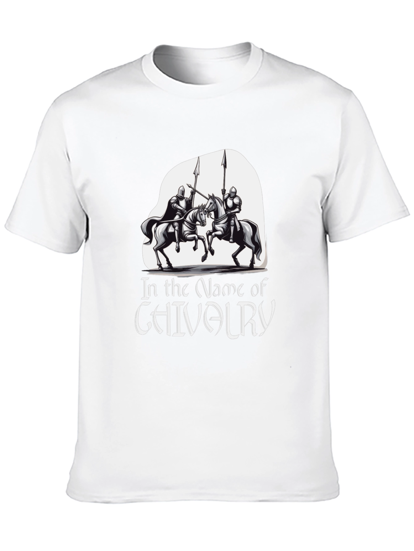 Black Chivalry Knights T-Shirt - Black view 10