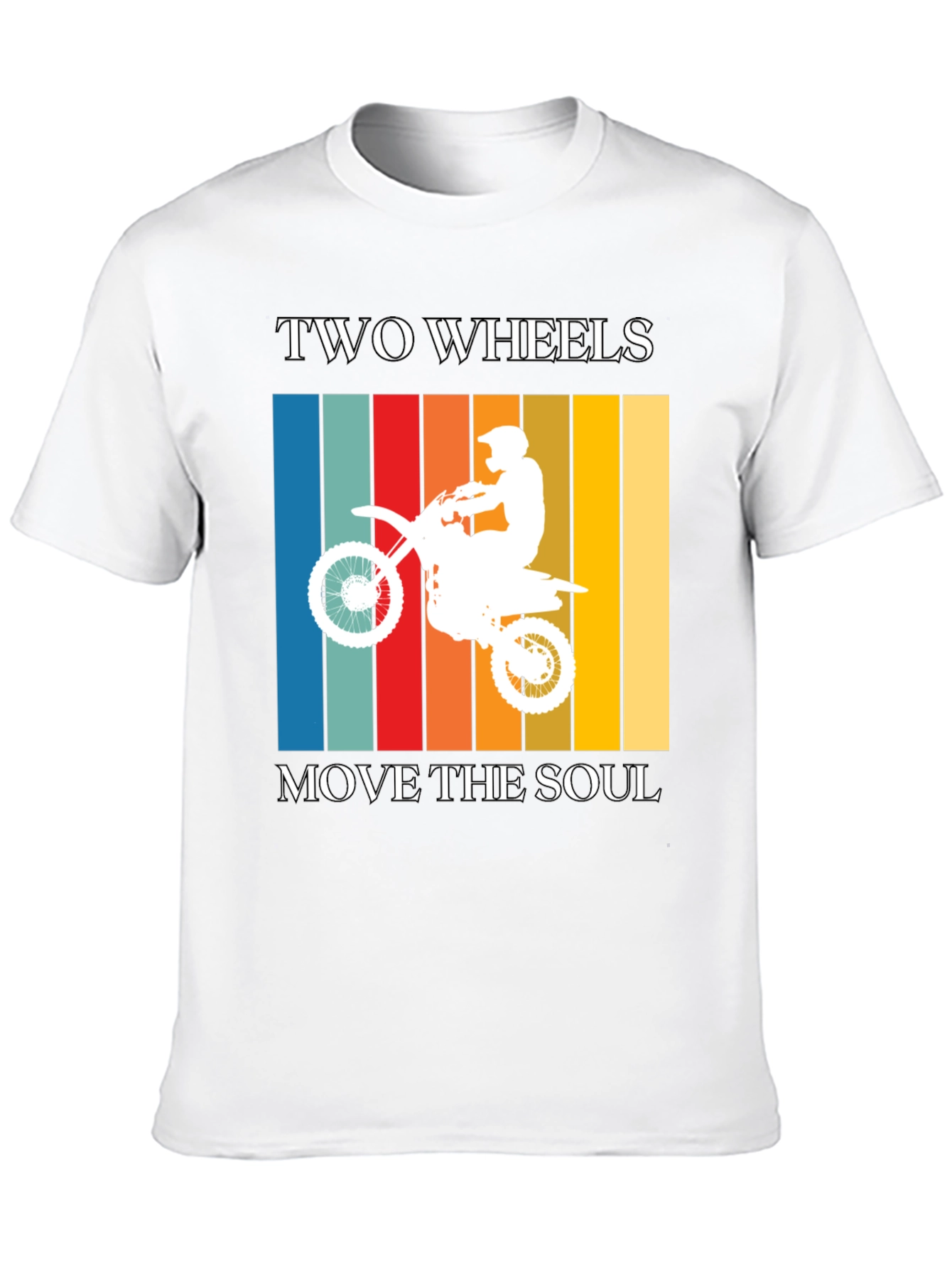 Black Two Wheels Move the Soul Graphic Tee view 10