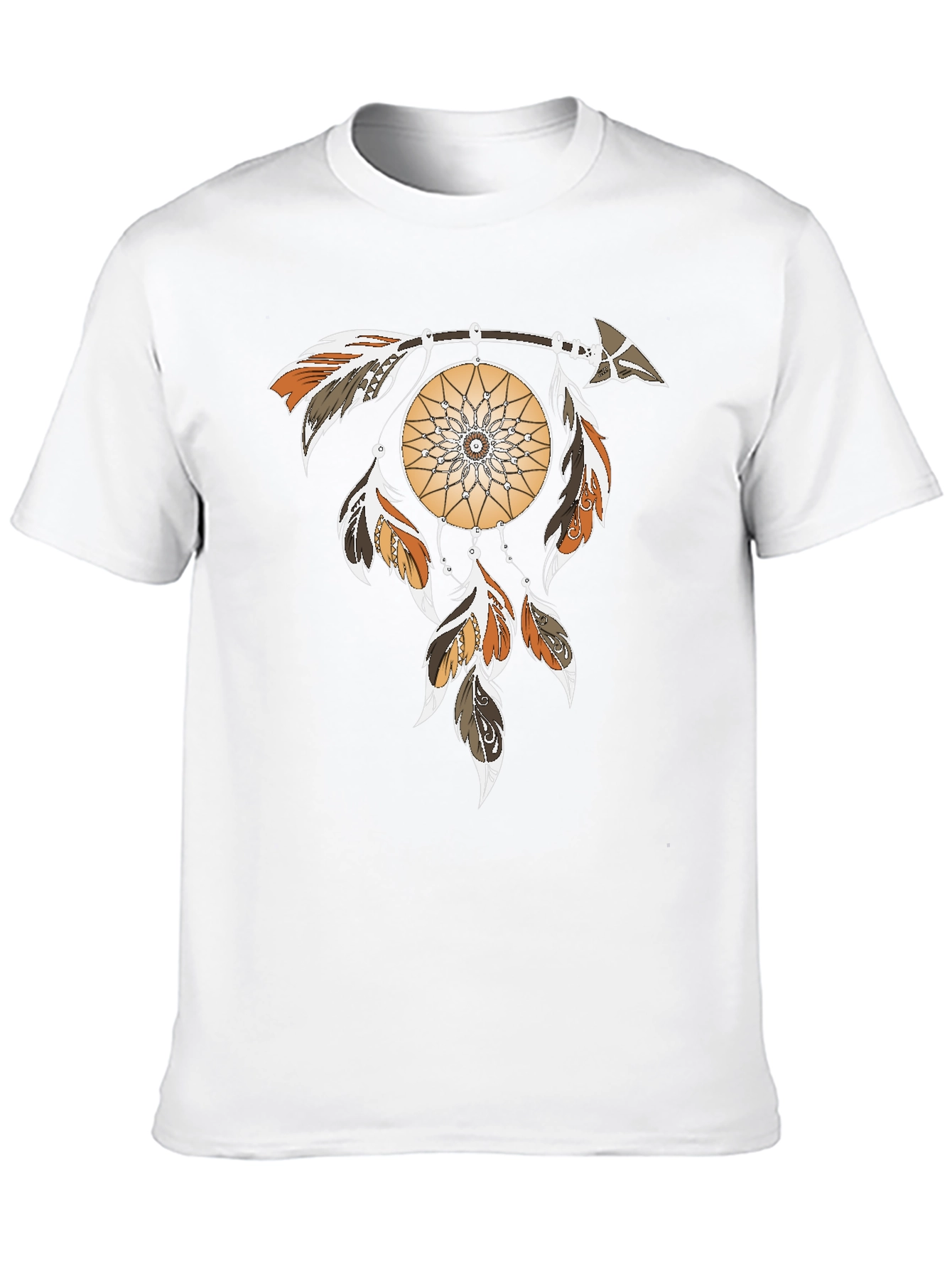 Black Dreamcatcher Graphic Tee - Arrow & Feathers Design view 10