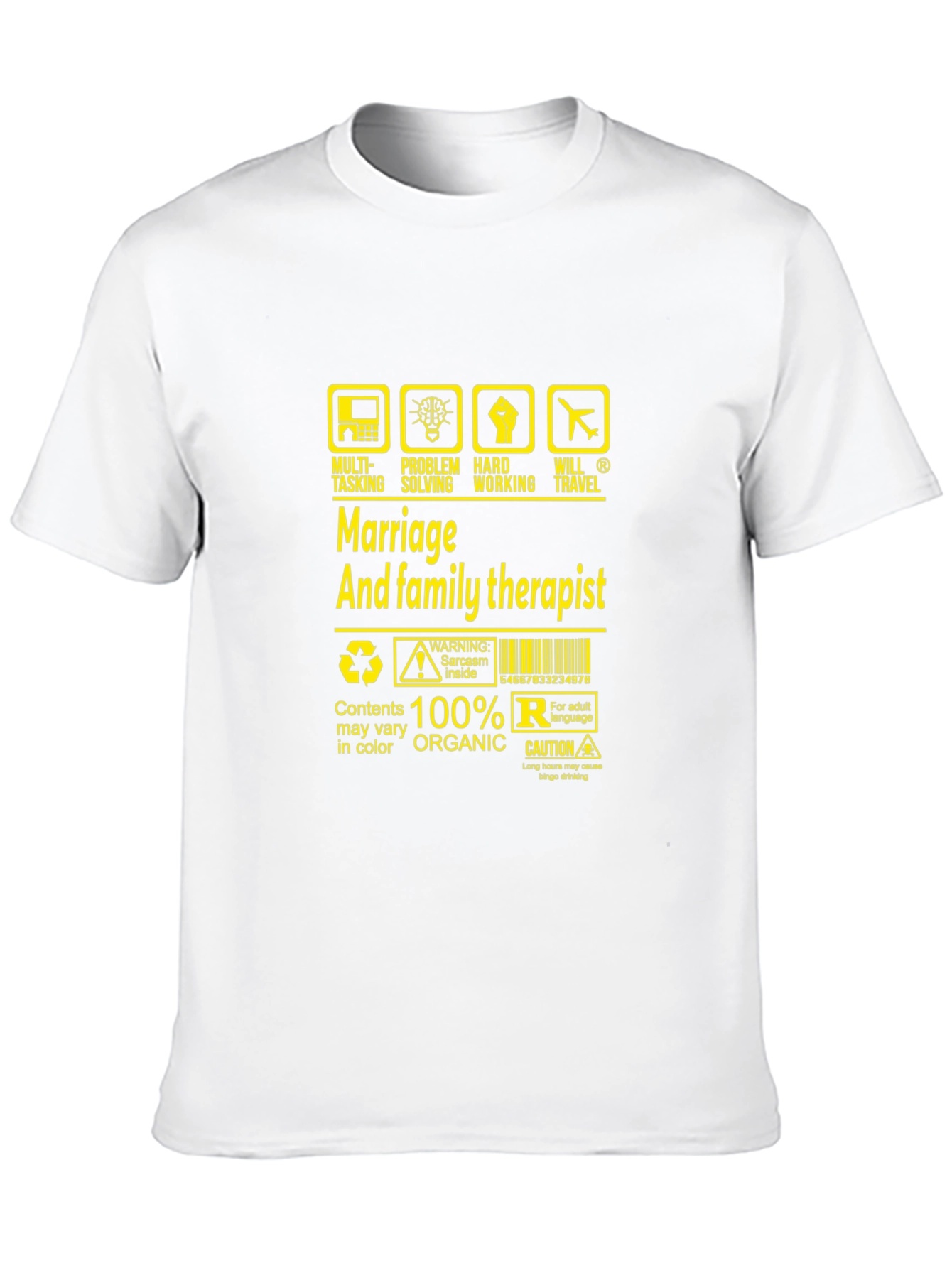 Black Marriage & Family Therapist Humor T-Shirt view 10