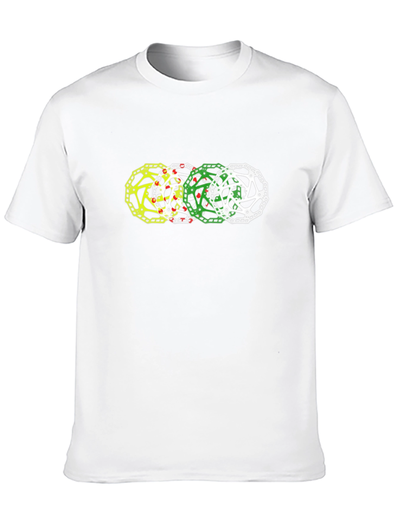 Black Mountain Bike Rotor Graphic Tee - Cycling Enthusiast Apparel view 10