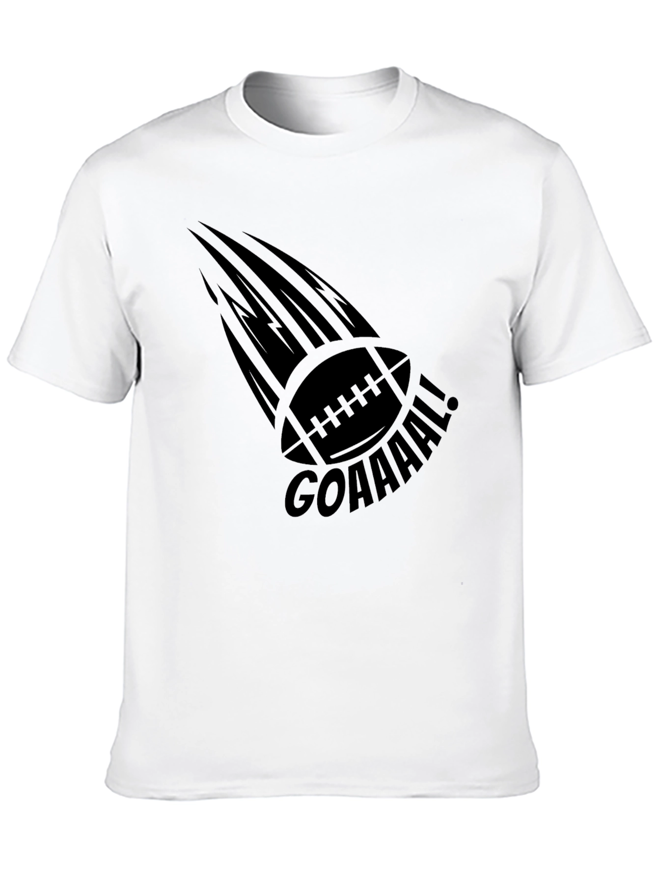 Black GOAAAL Football Graphic Tee - Black view 10