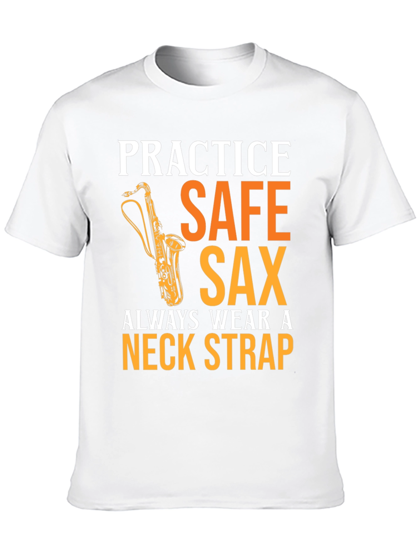 Black Practice Safe Sax T-Shirt - Musician Apparel view 10