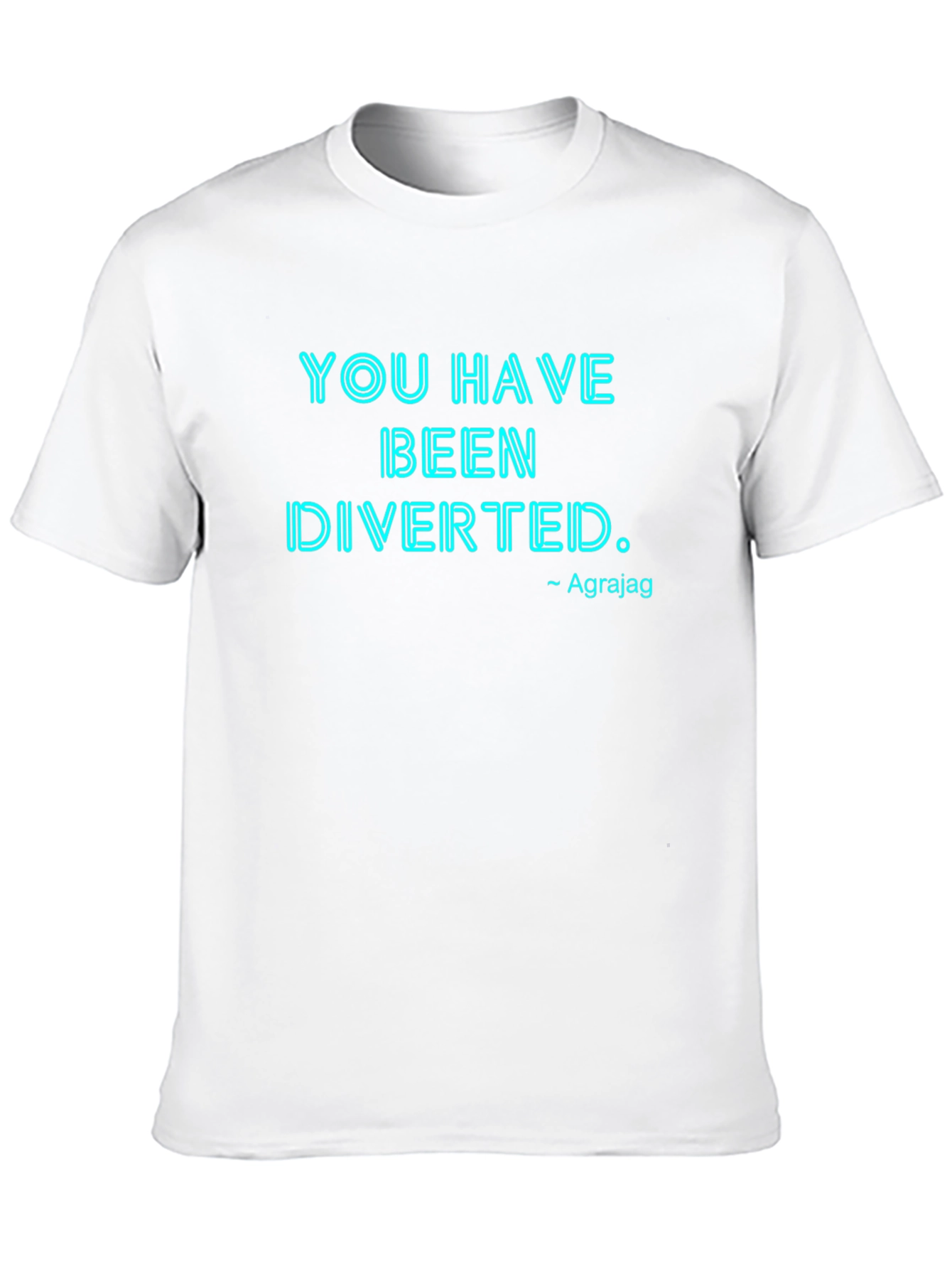 Black You Have Been Diverted Graphic Tee view 10