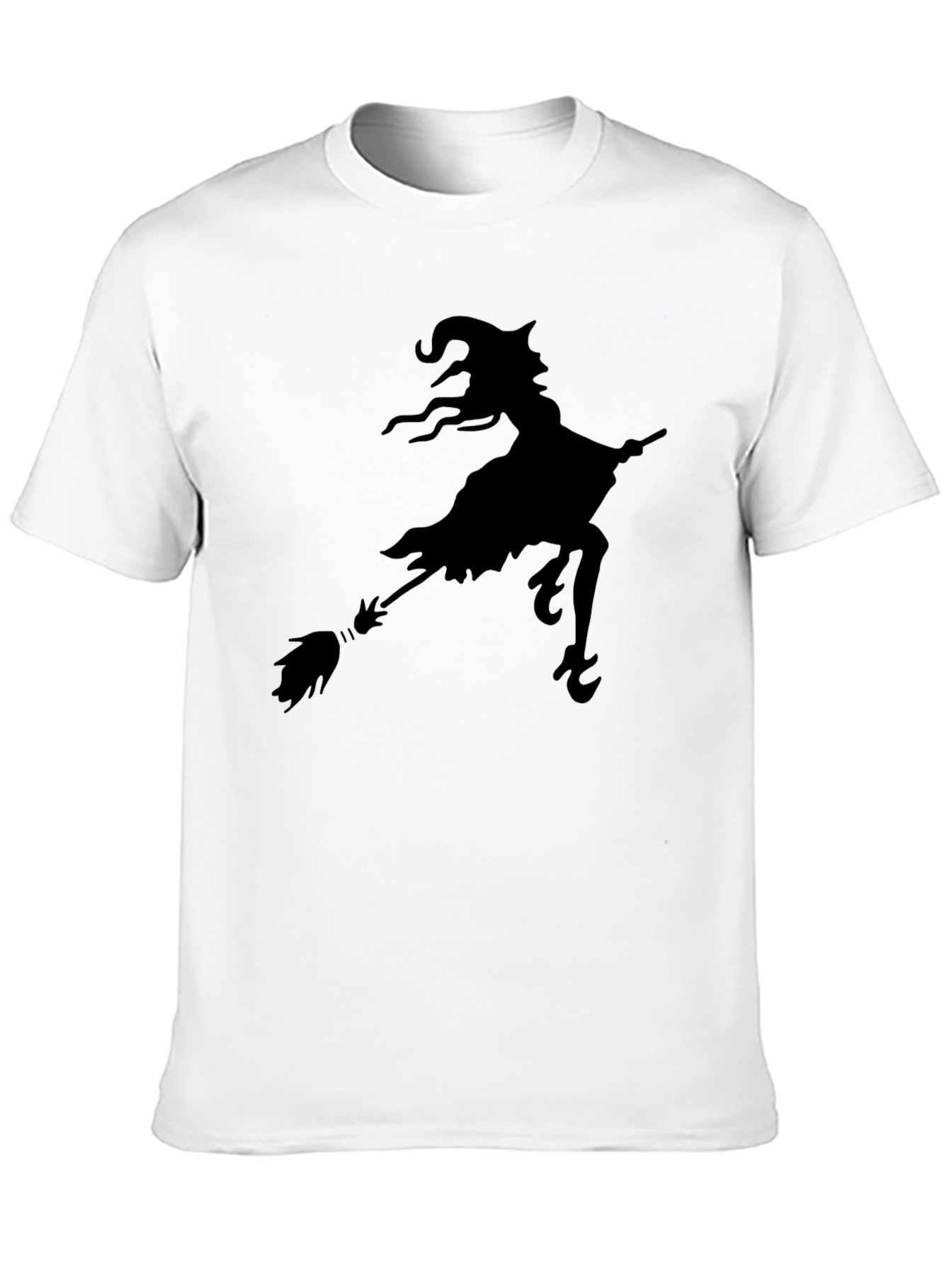 Black Witch Silhouette Black T-Shirt view 10