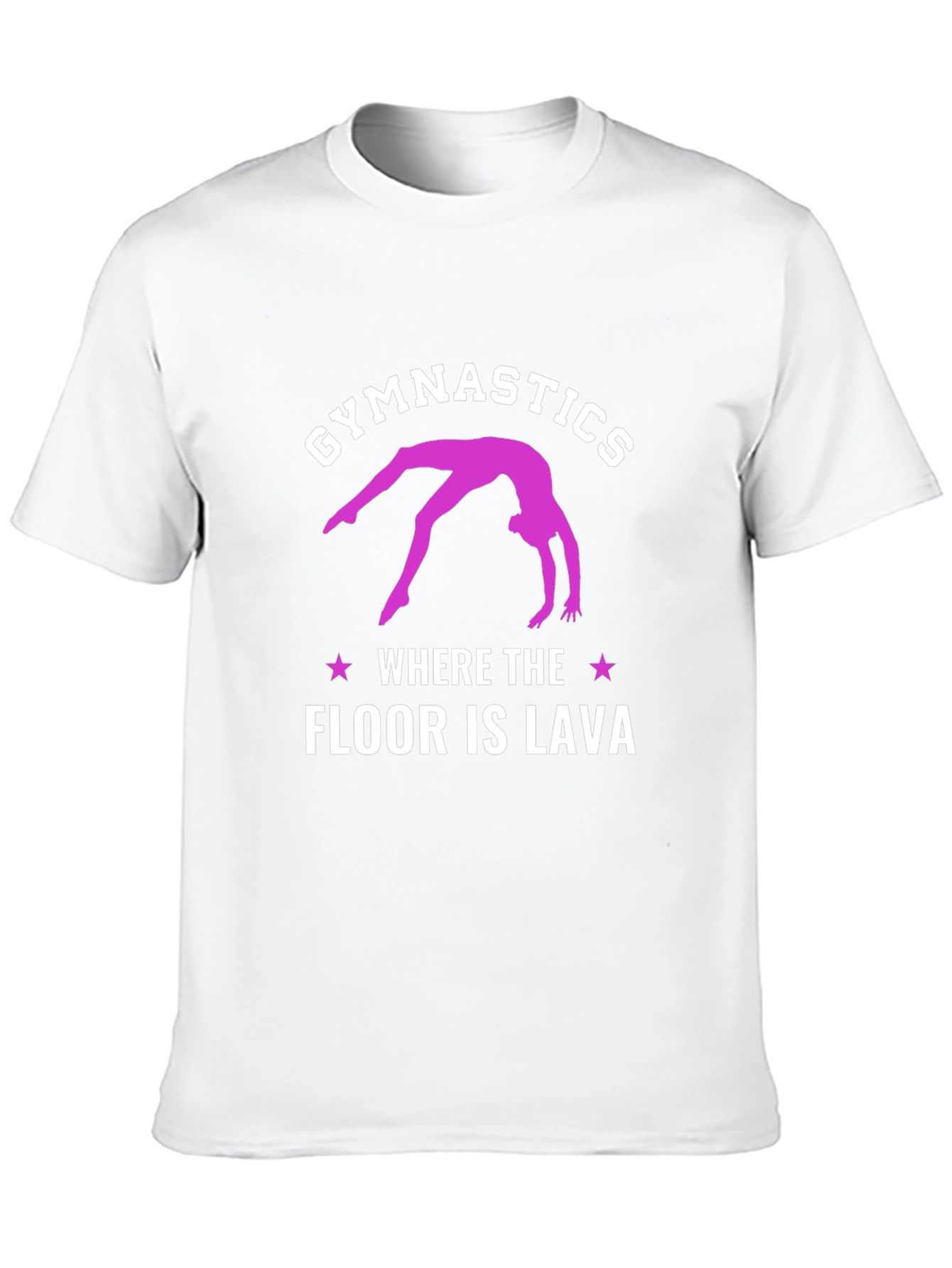 Black Gymnastics Where The Floor Is Lava Black T-Shirt view 10