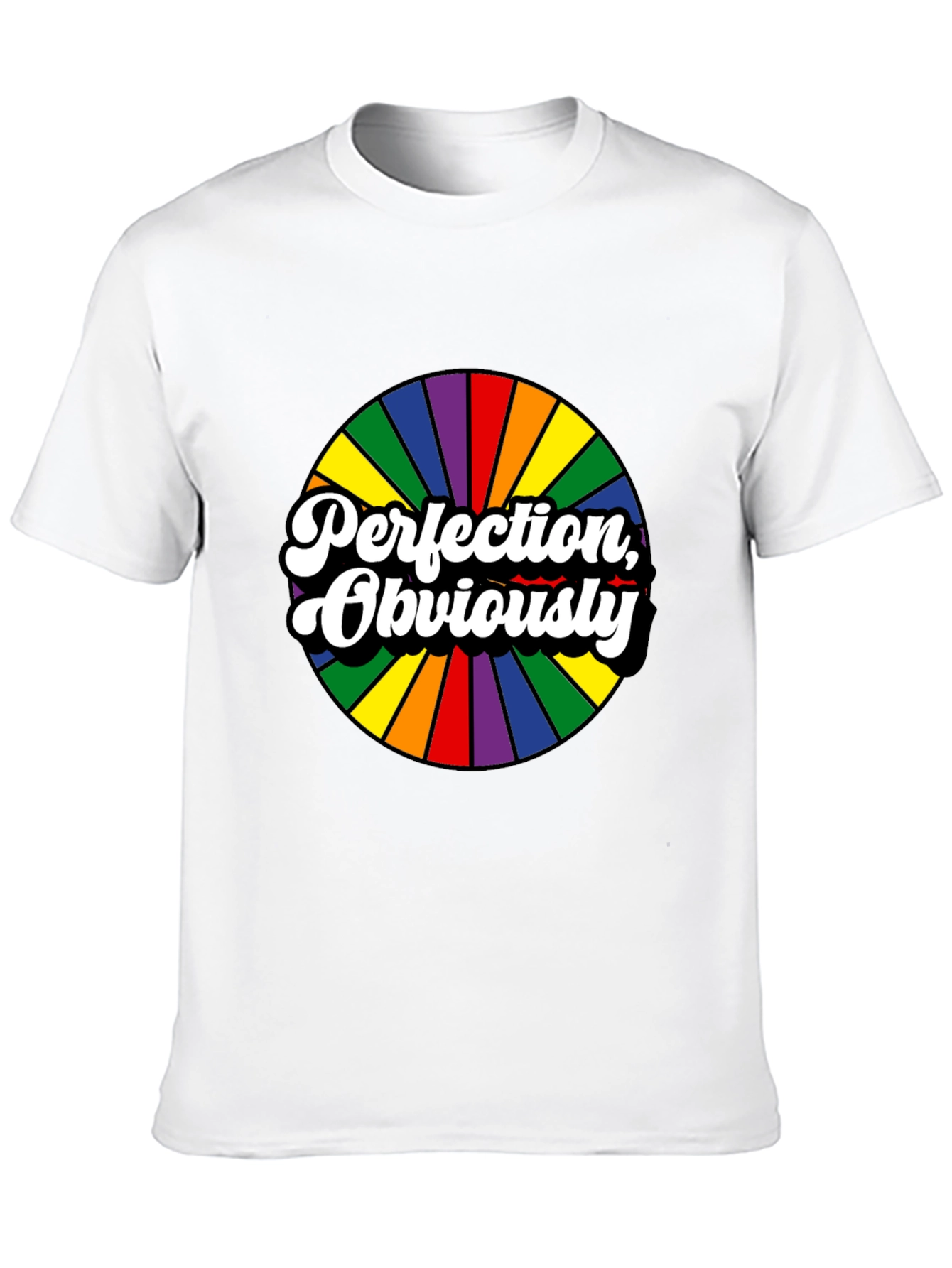 Black Perfection, Obviously Rainbow Circle Black Tee view 10