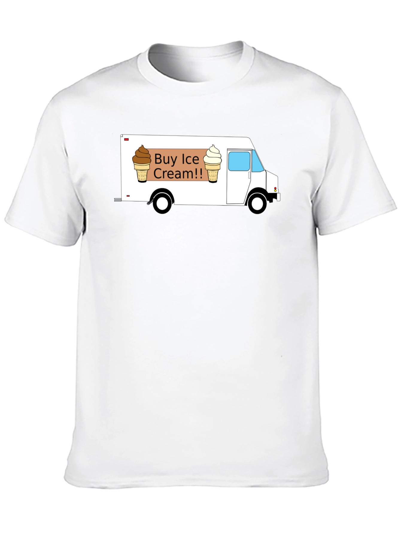 Black Buy Ice Cream T-Shirt - Novelty Tee for Ice Cream Lovers view 10