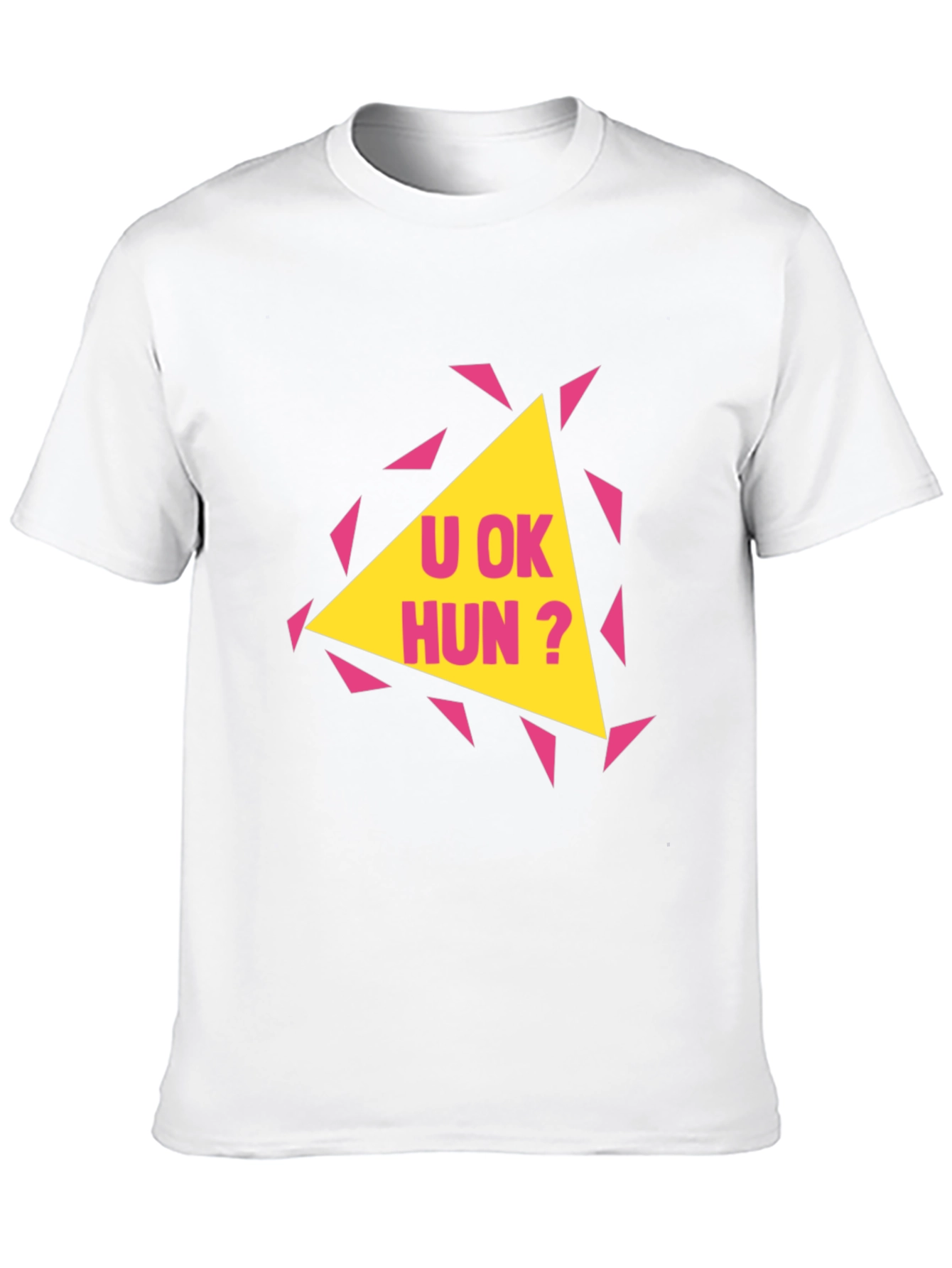 Black U OK Hun? Graphic Print T-Shirt view 10