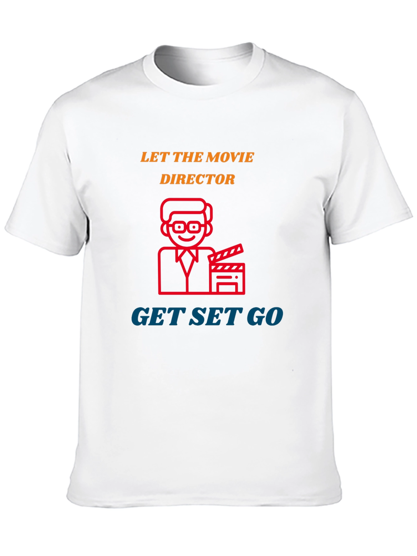 Black Movie Director T-Shirt - Get Set Go view 10