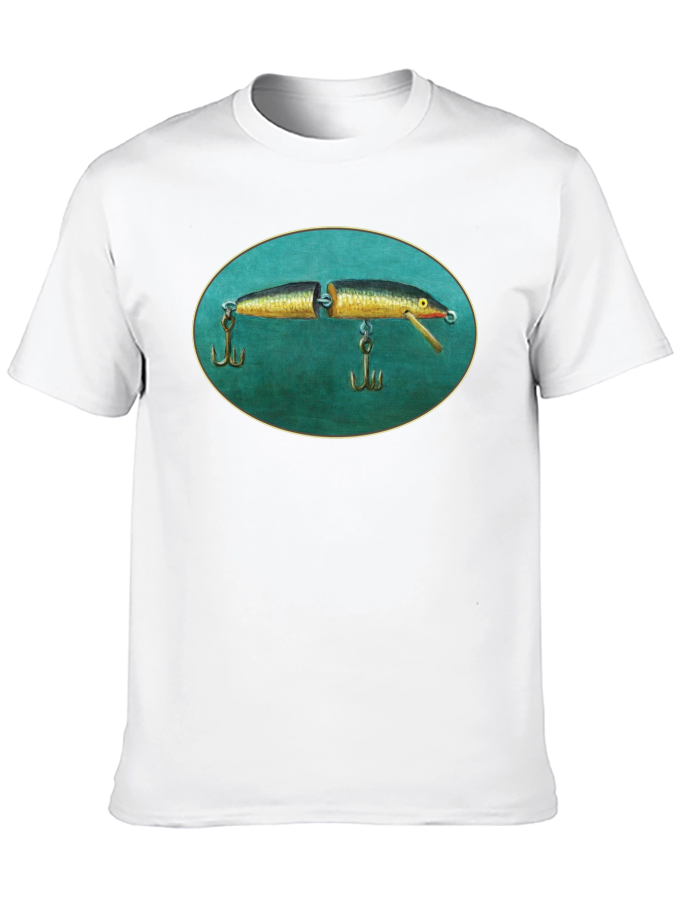 Black Vintage Fishing Lure Tee - Unique Graphic T-Shirt view 10