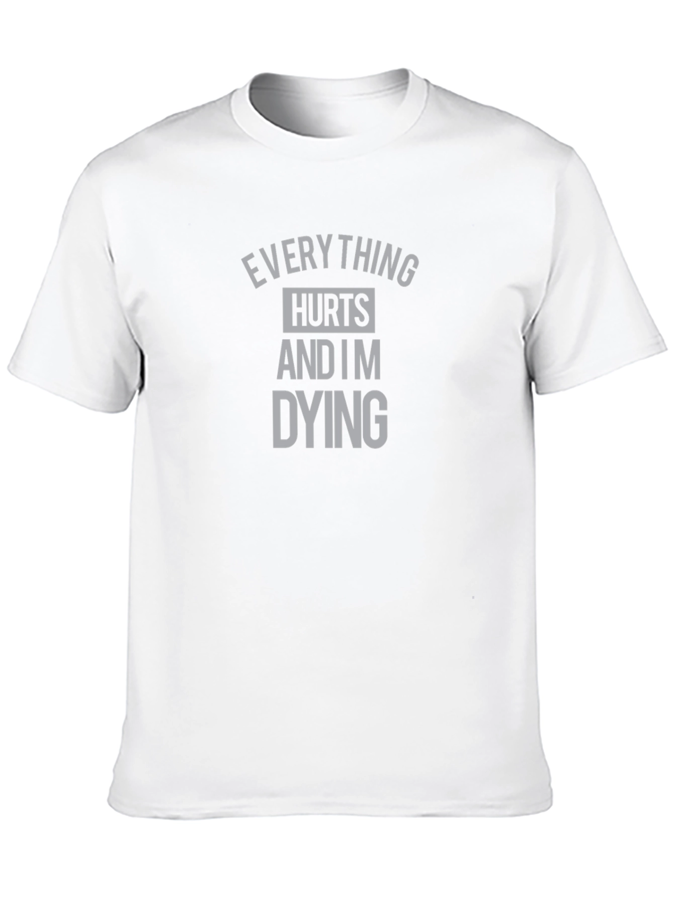 Black Everything Hurts T-Shirt view 10