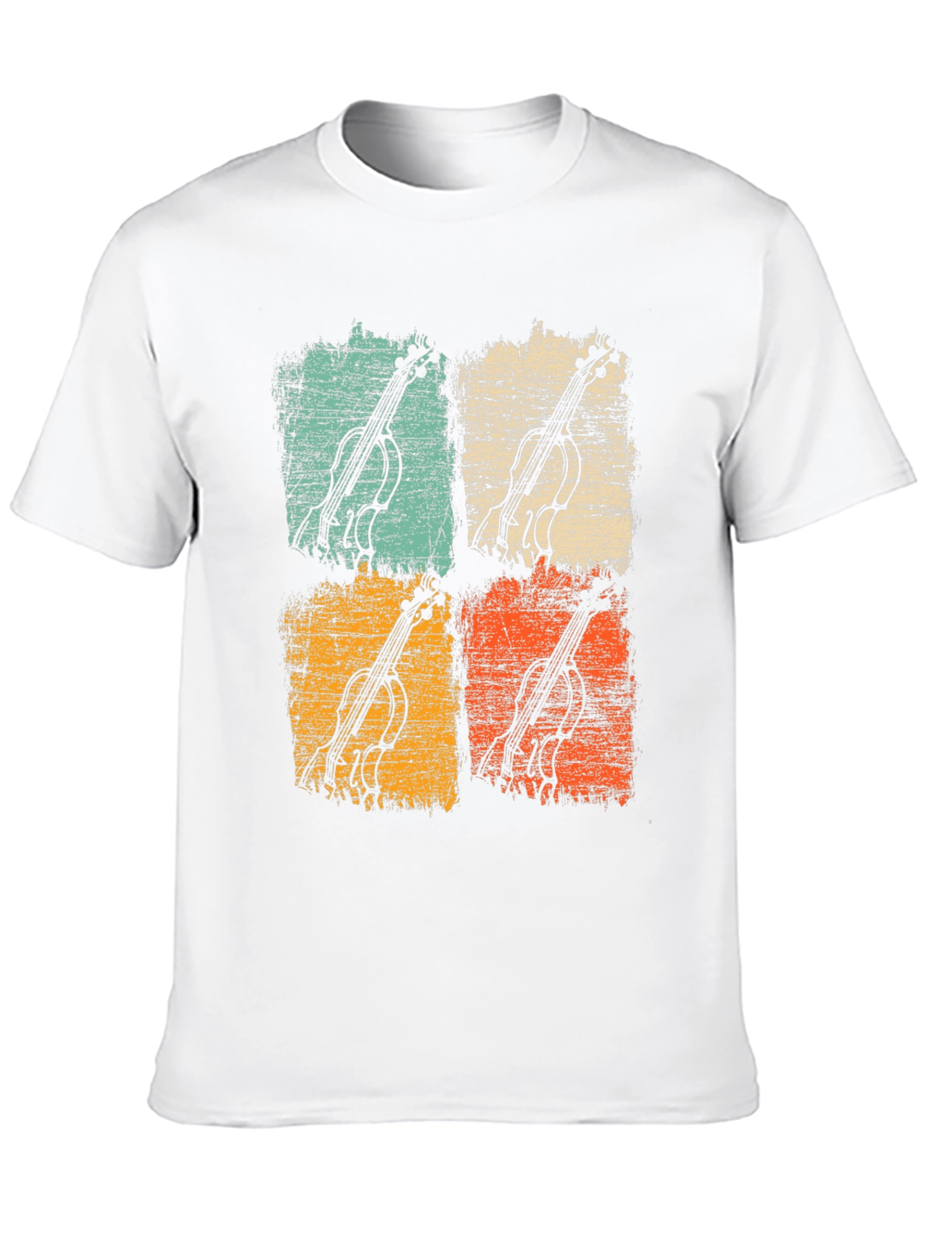 Black Vintage Cello Pop Art Graphic Tee view 10