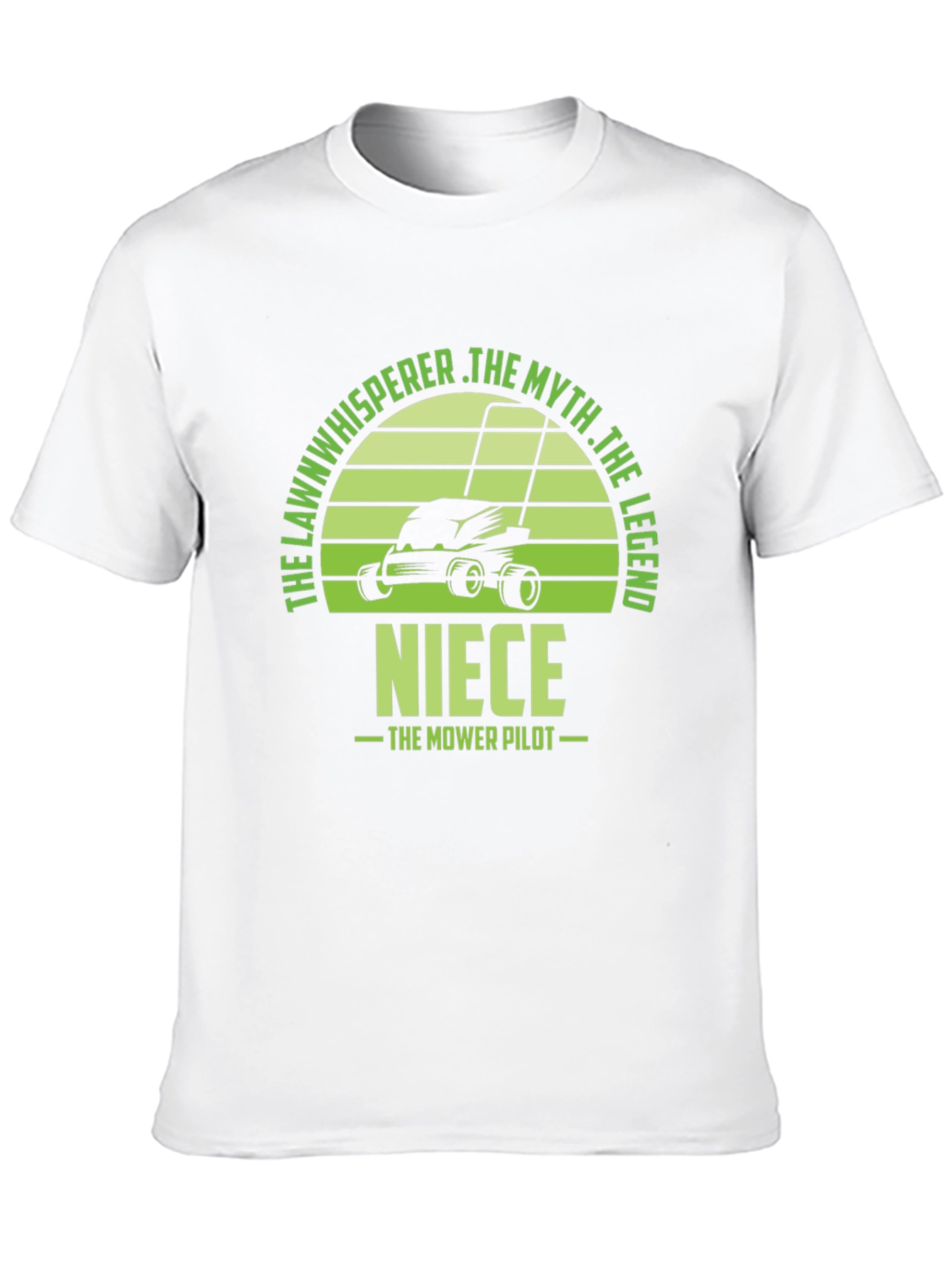 Black Niece the Lawn Mower Pilot T-Shirt view 10