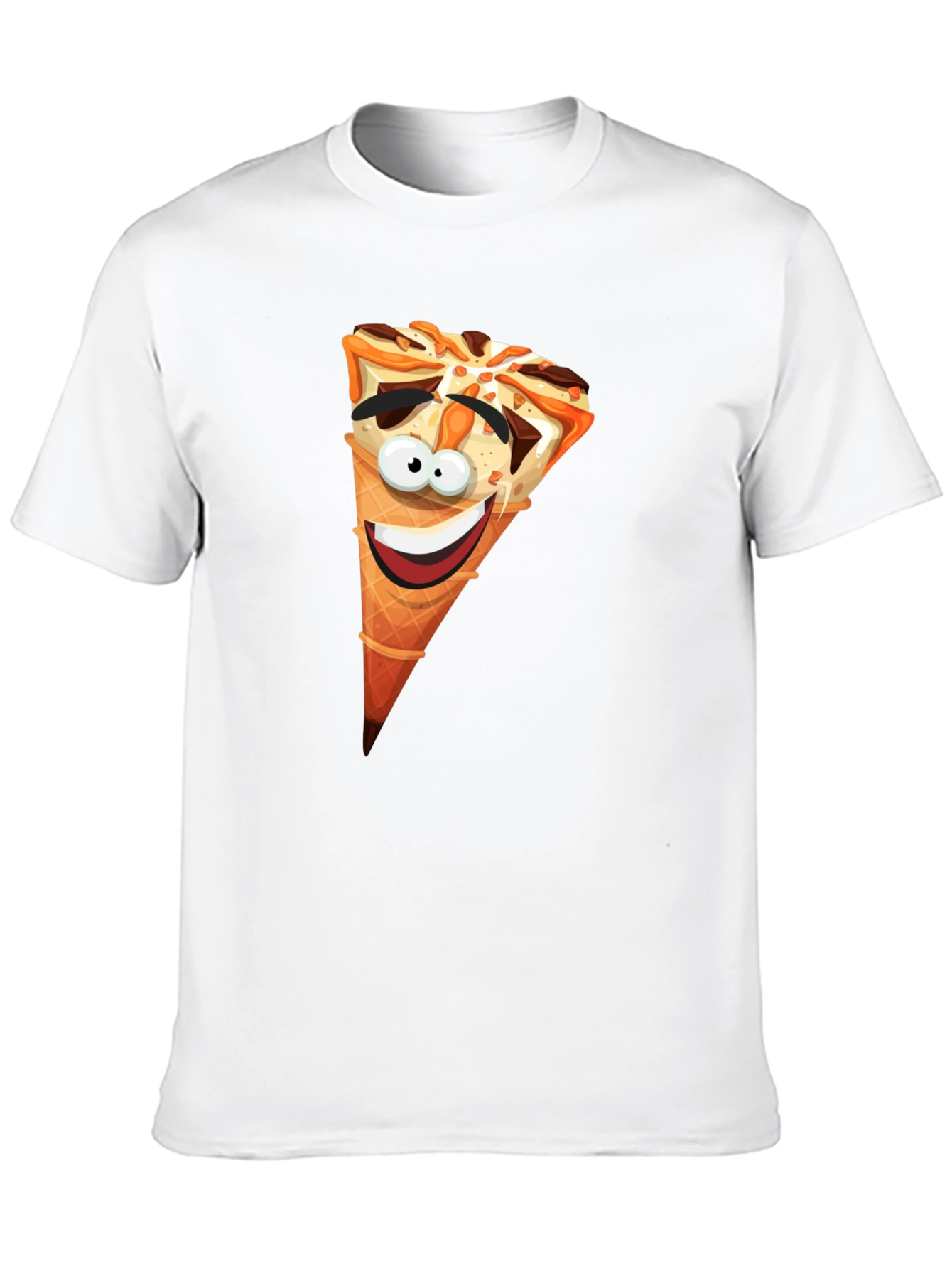 Black Funny Ice Cream Cone Graphic T-Shirt view 10