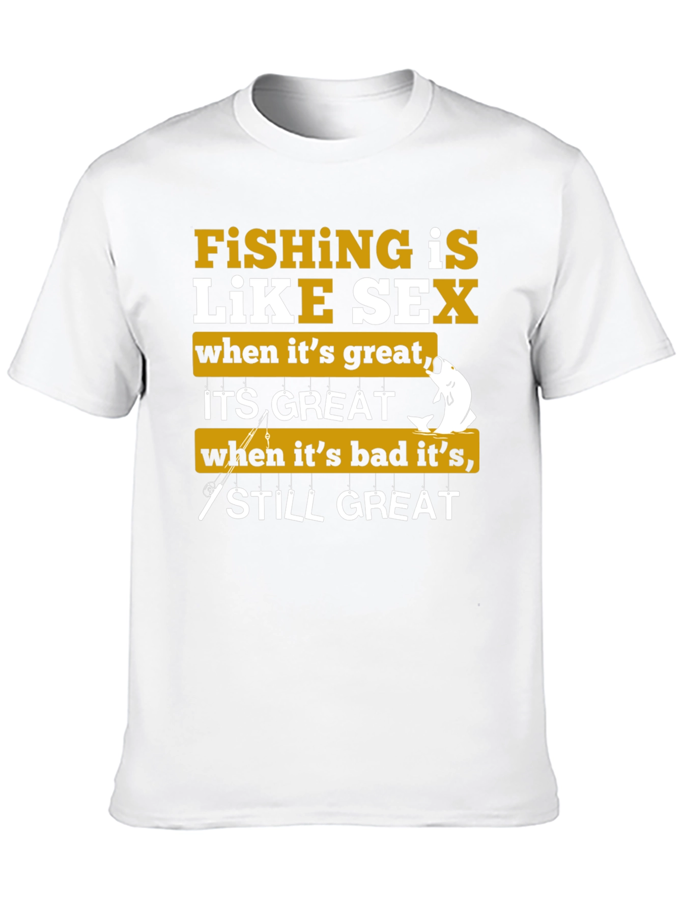 Black Fishing is Like Sex Graphic T-Shirt view 10