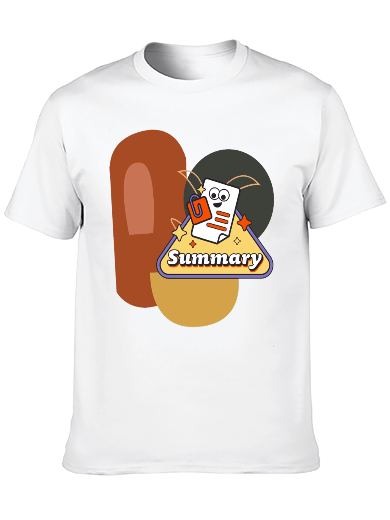 Black Summary Graphic Tee - Retro Style view 10