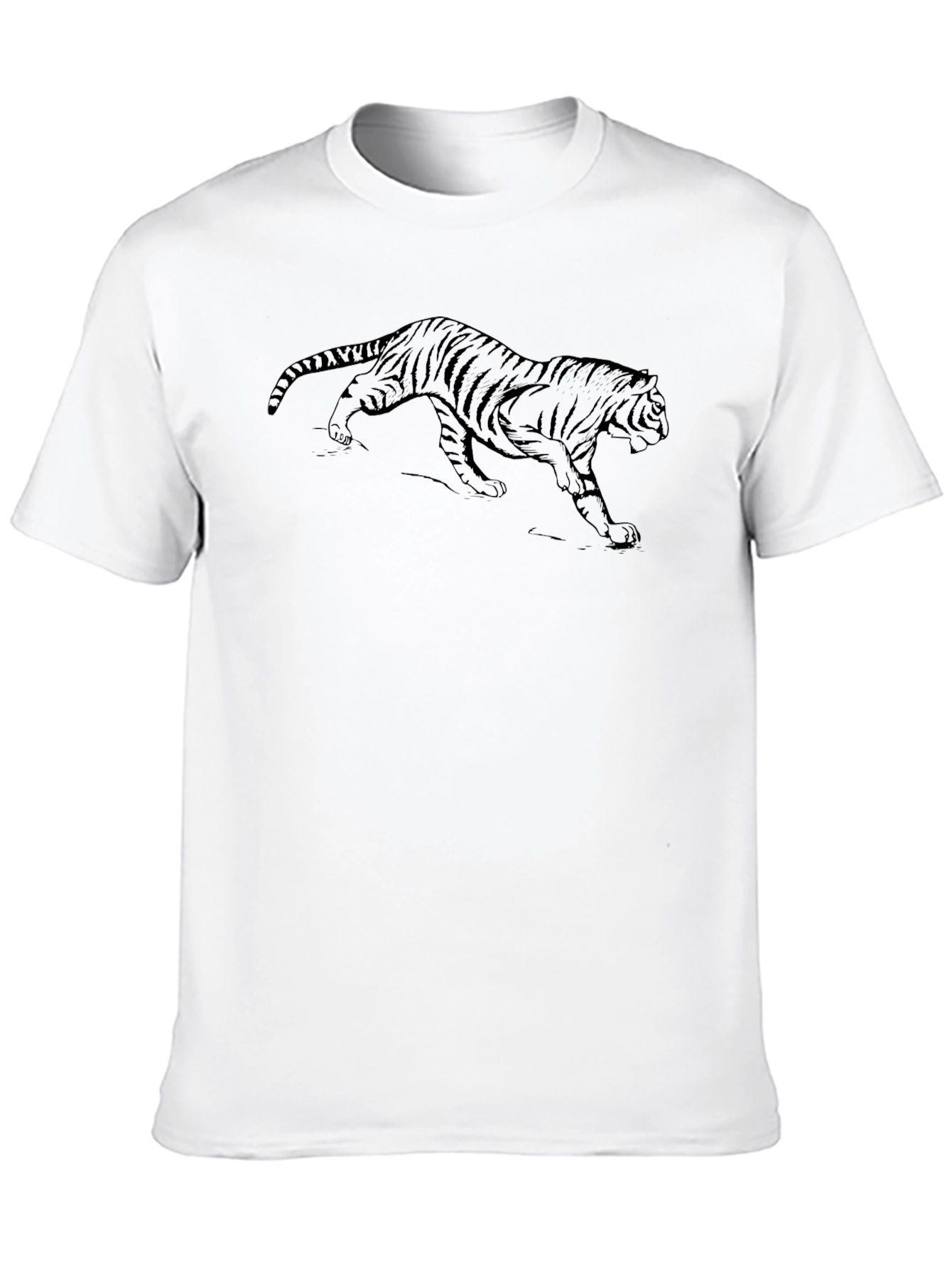 Black Black Tiger Graphic Tee view 10