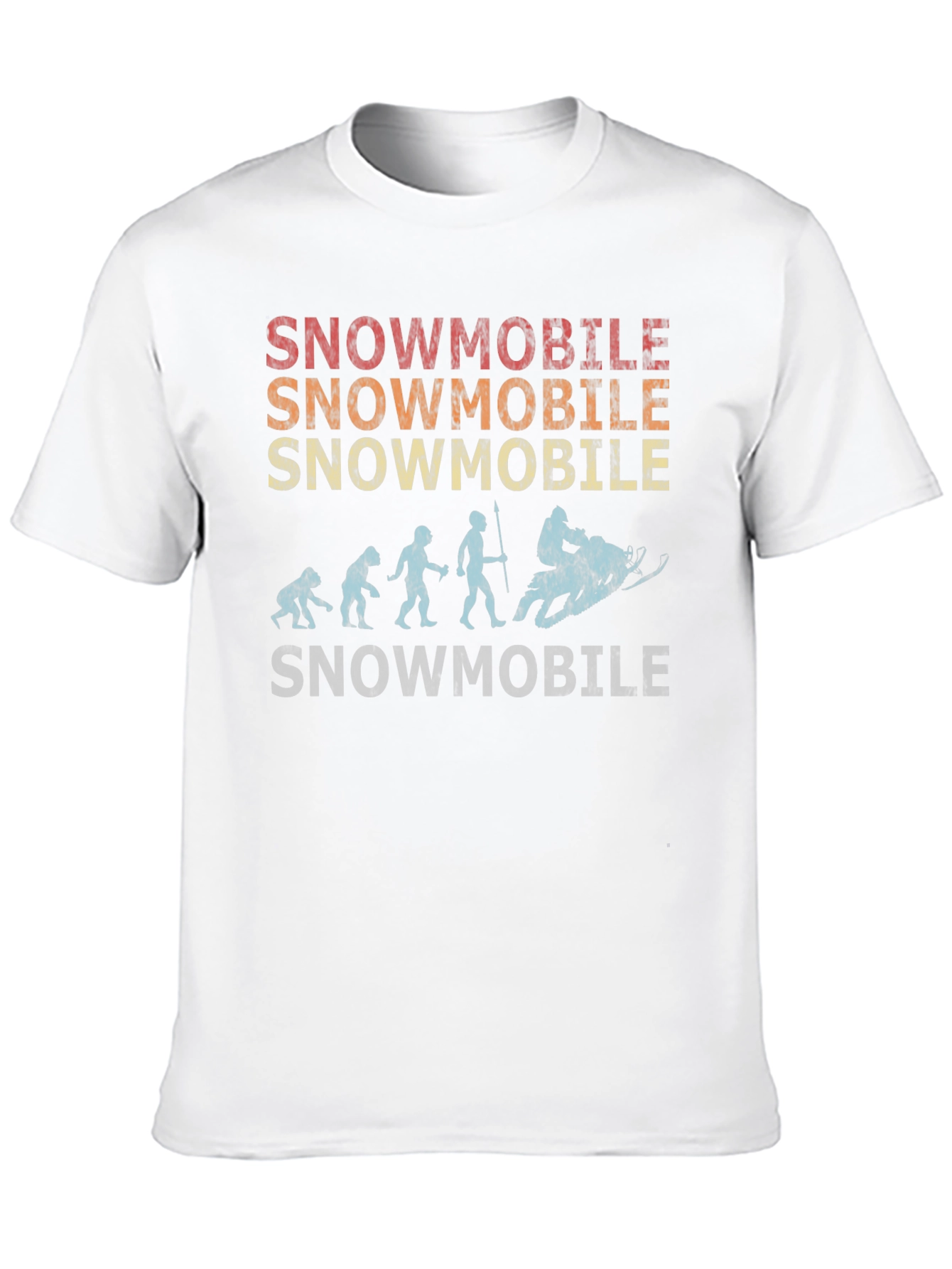 Black Snowmobile Evolution T-Shirt view 10