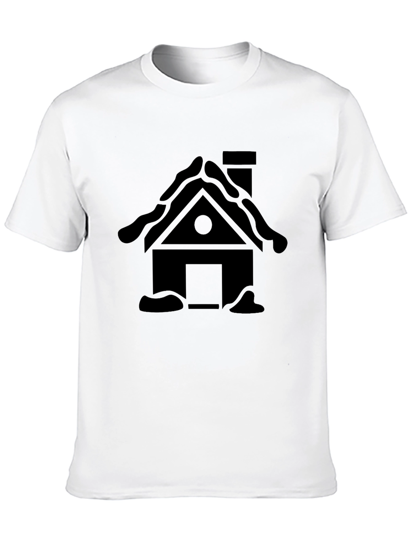 Black House Graphic Black T-Shirt view 10
