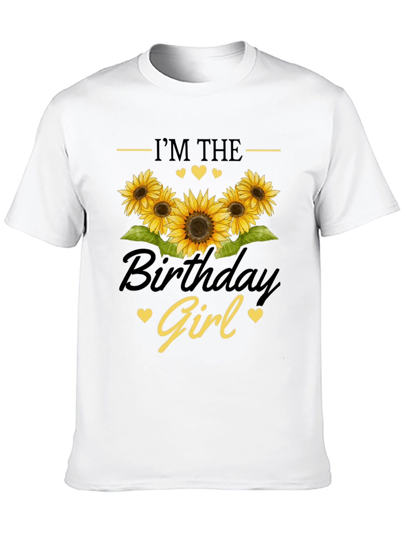 Black Birthday Girl Sunflower Graphic Tee view 10