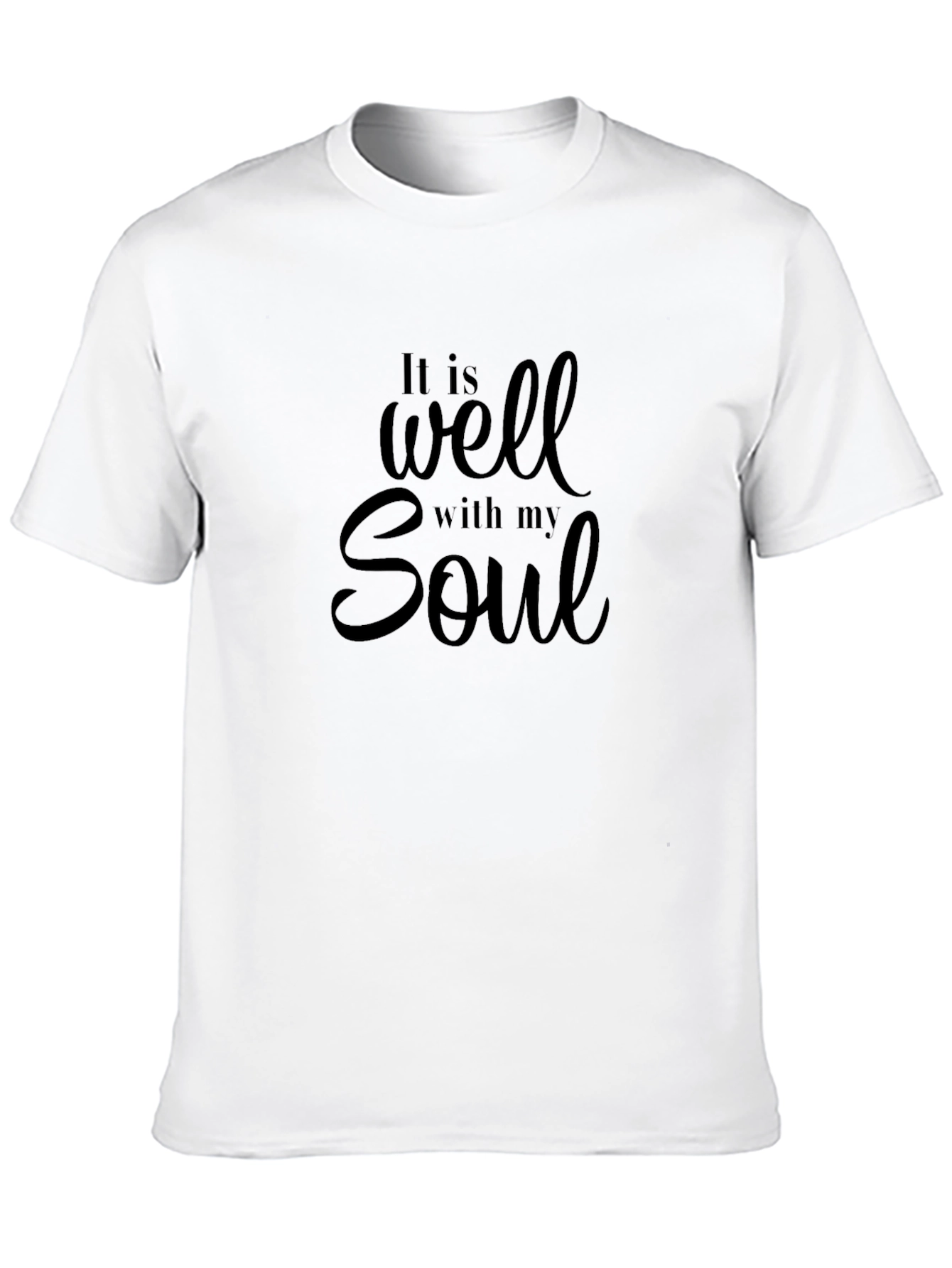 Black It Is Well With My Soul Black T-Shirt view 10