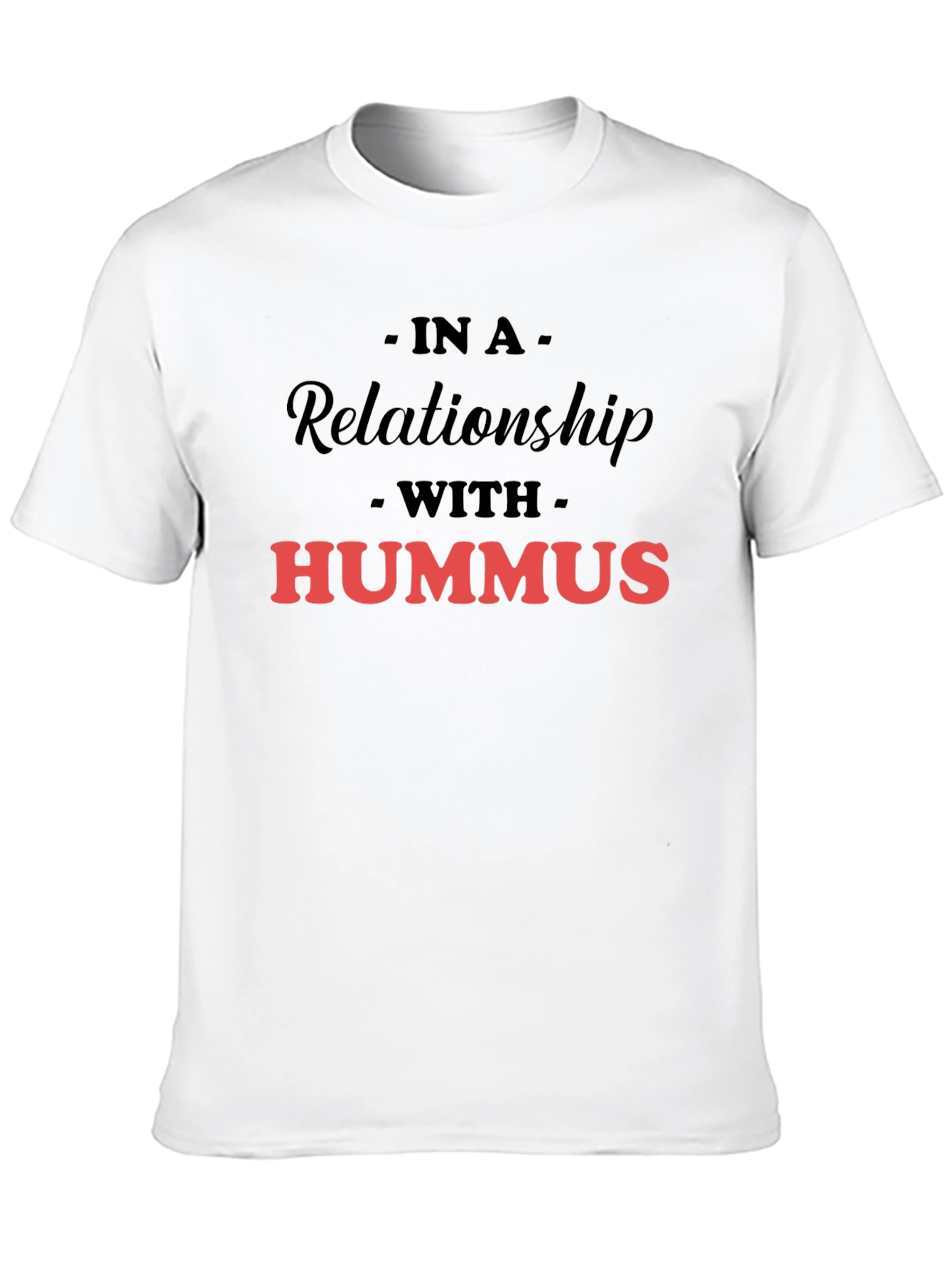 Black Hummus Lover Graphic T-Shirt - In a Relationship view 10