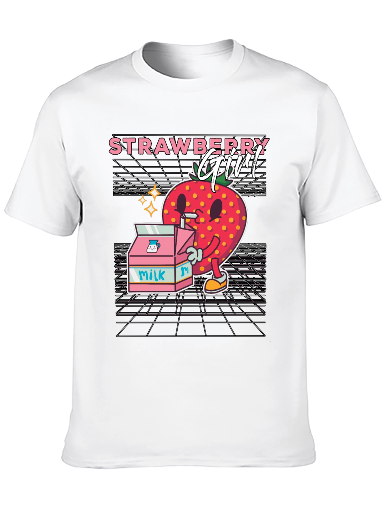 Black Strawberry Girl Graphic Tee view 10