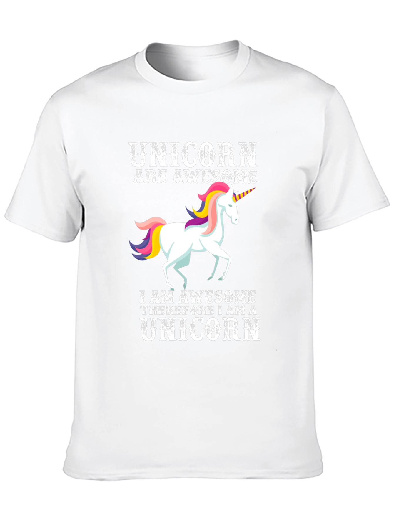 Black Awesome Unicorn Graphic T-Shirt view 10