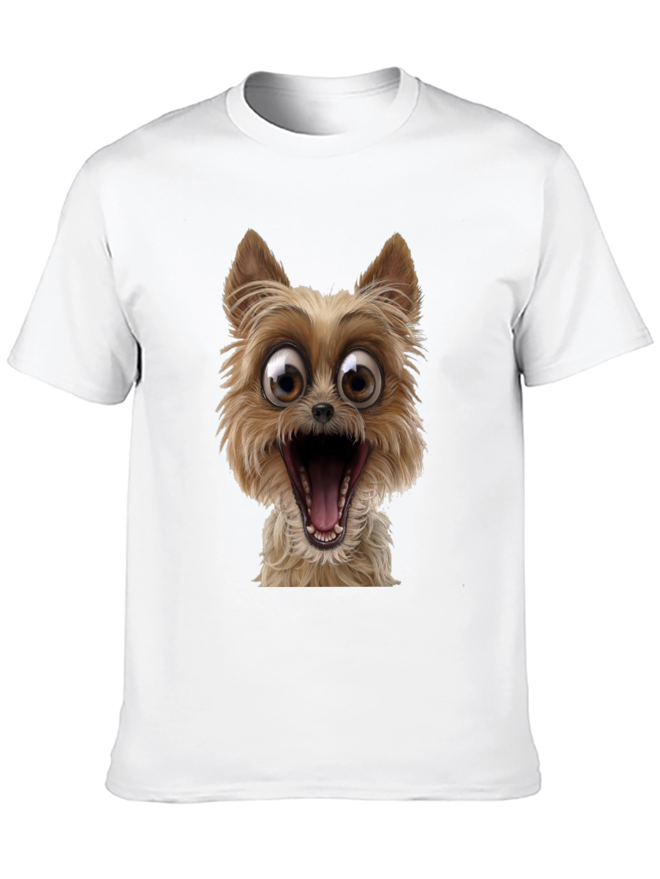 Black Dog Cartoon Graphic Black T-Shirt view 10