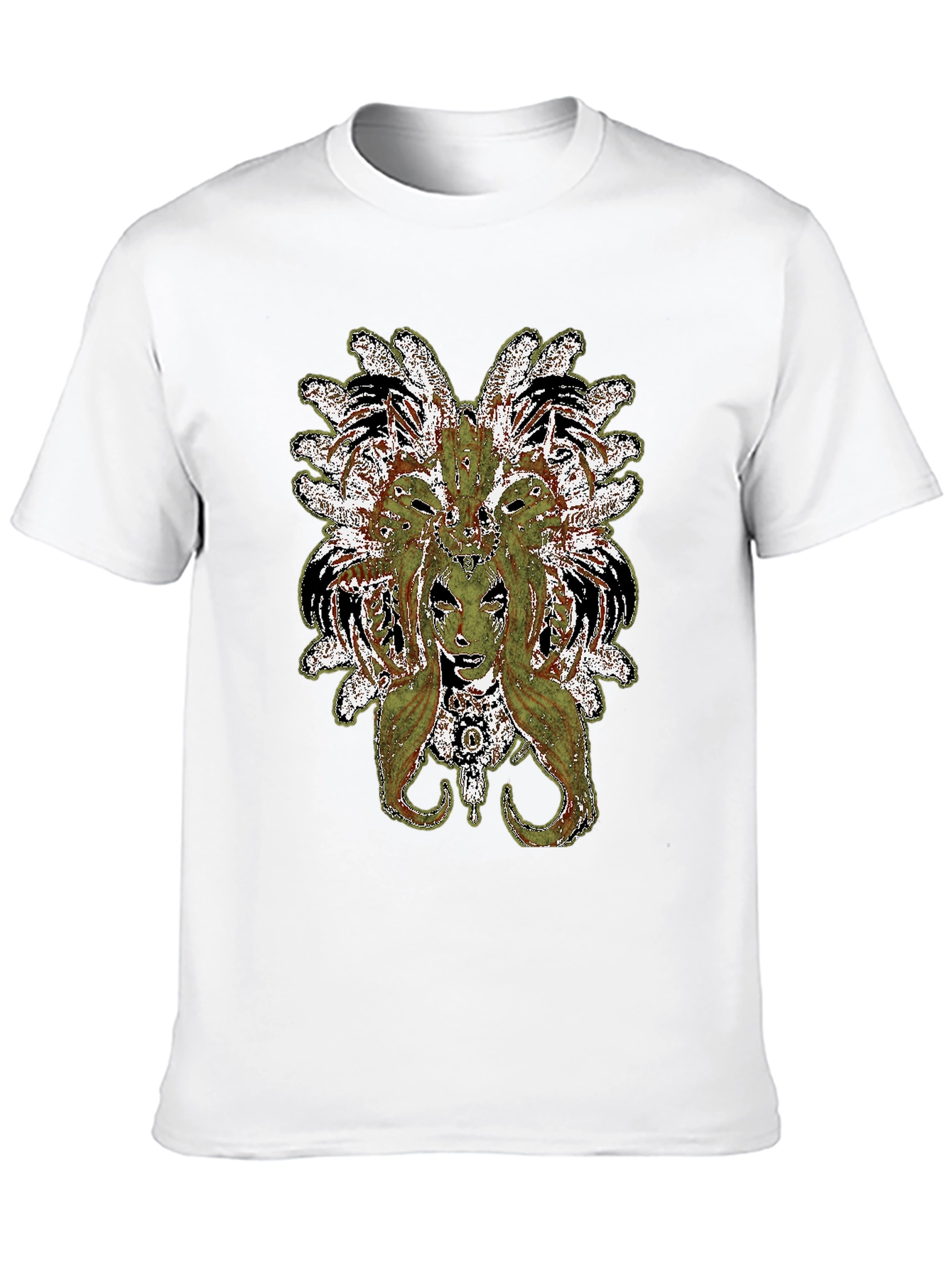 Black Medusa Graphic Print Black T-Shirt view 10