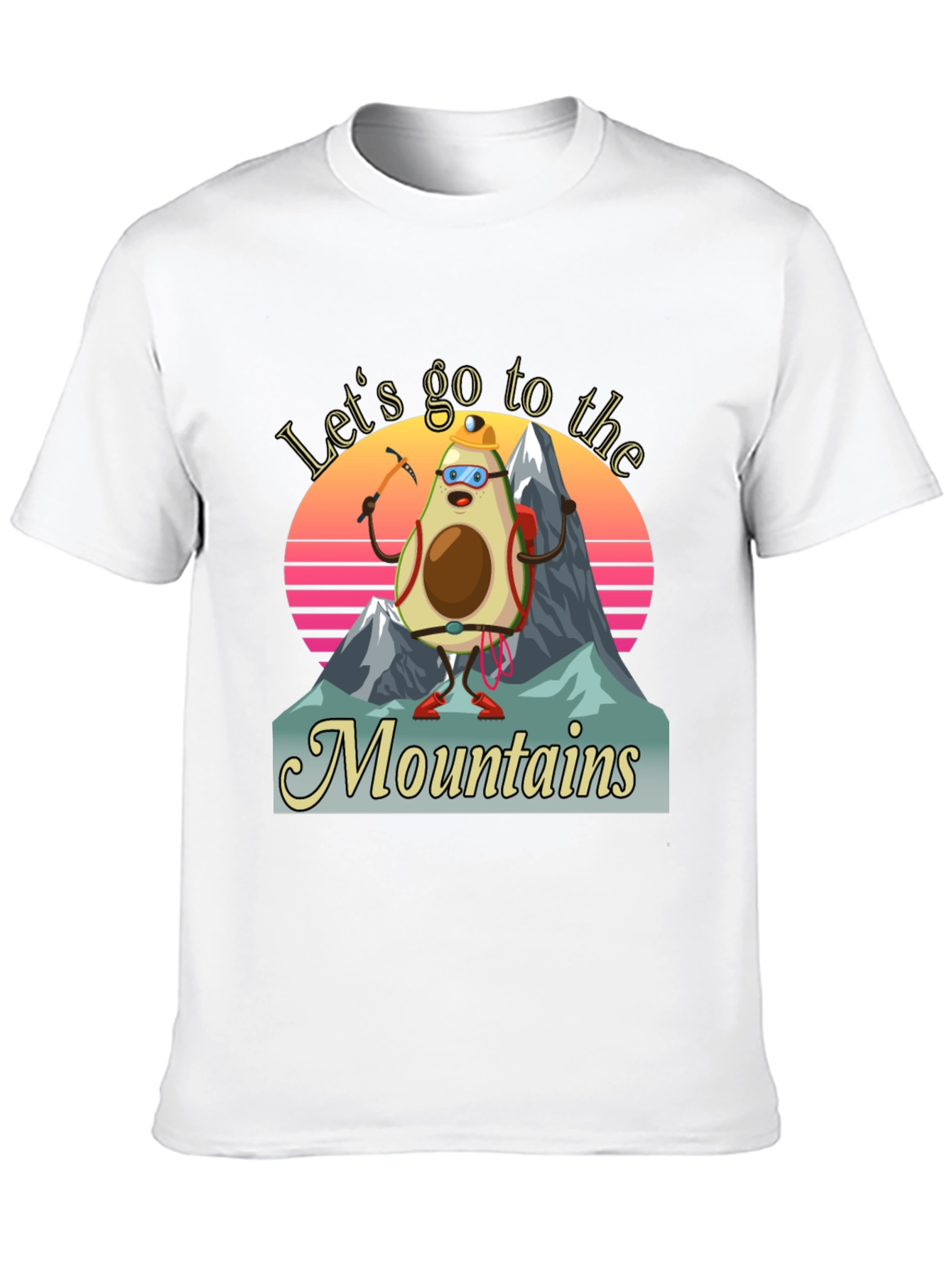 Black Avocado Mountaineer T-Shirt - Funny Hiking Tee view 10