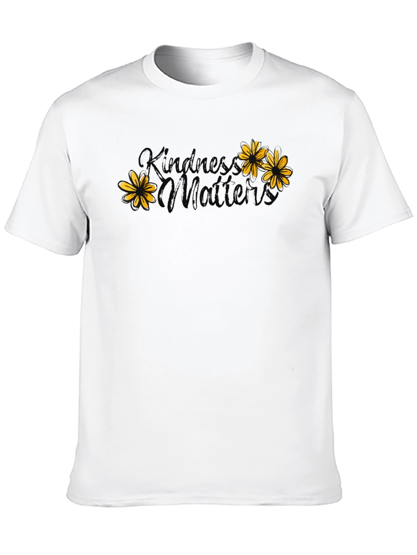 Black Kindness Matters Graphic Tee - Unisex Black T-Shirt view 10