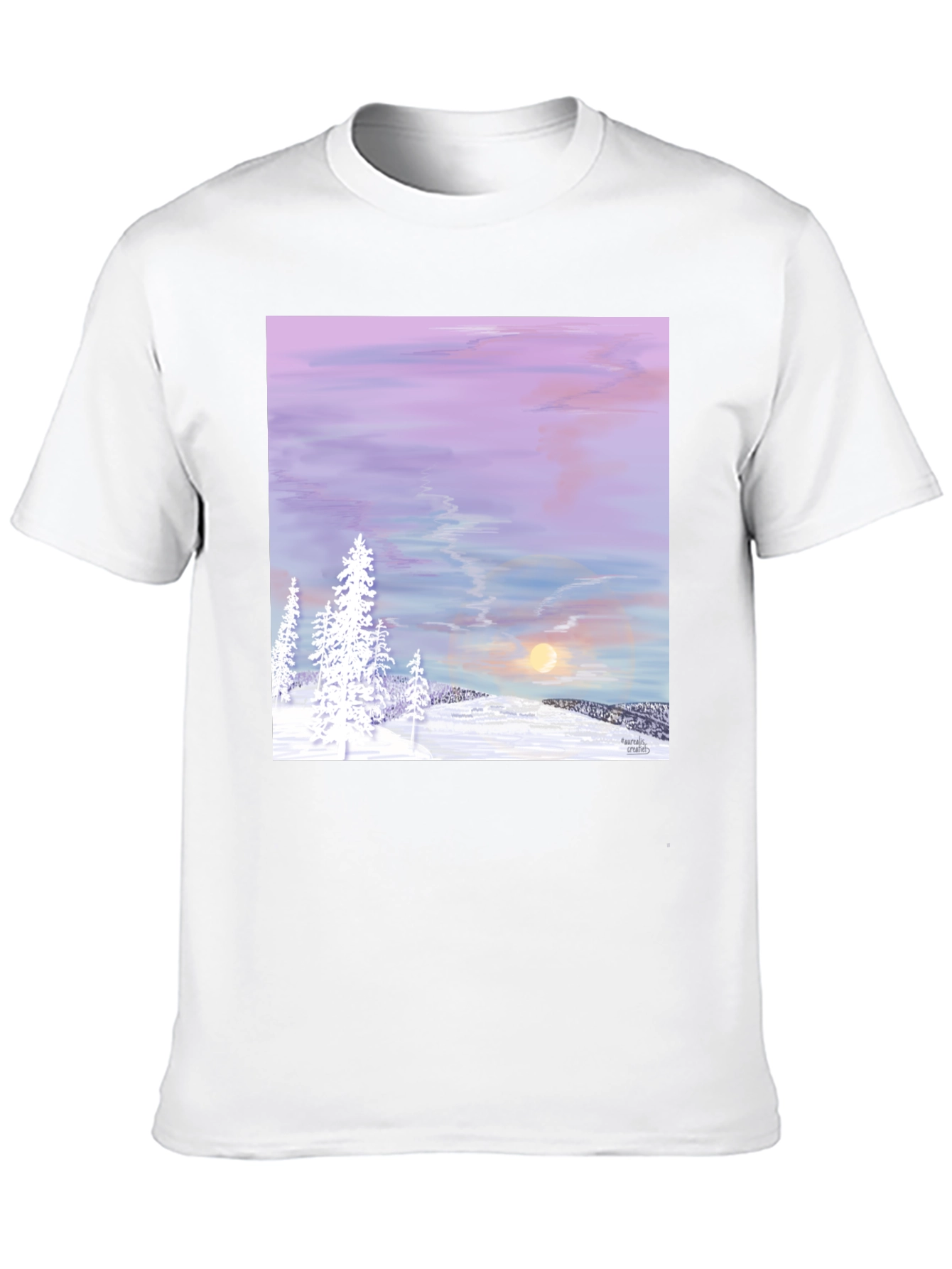 Black Winter Sunset Graphic Tee view 10