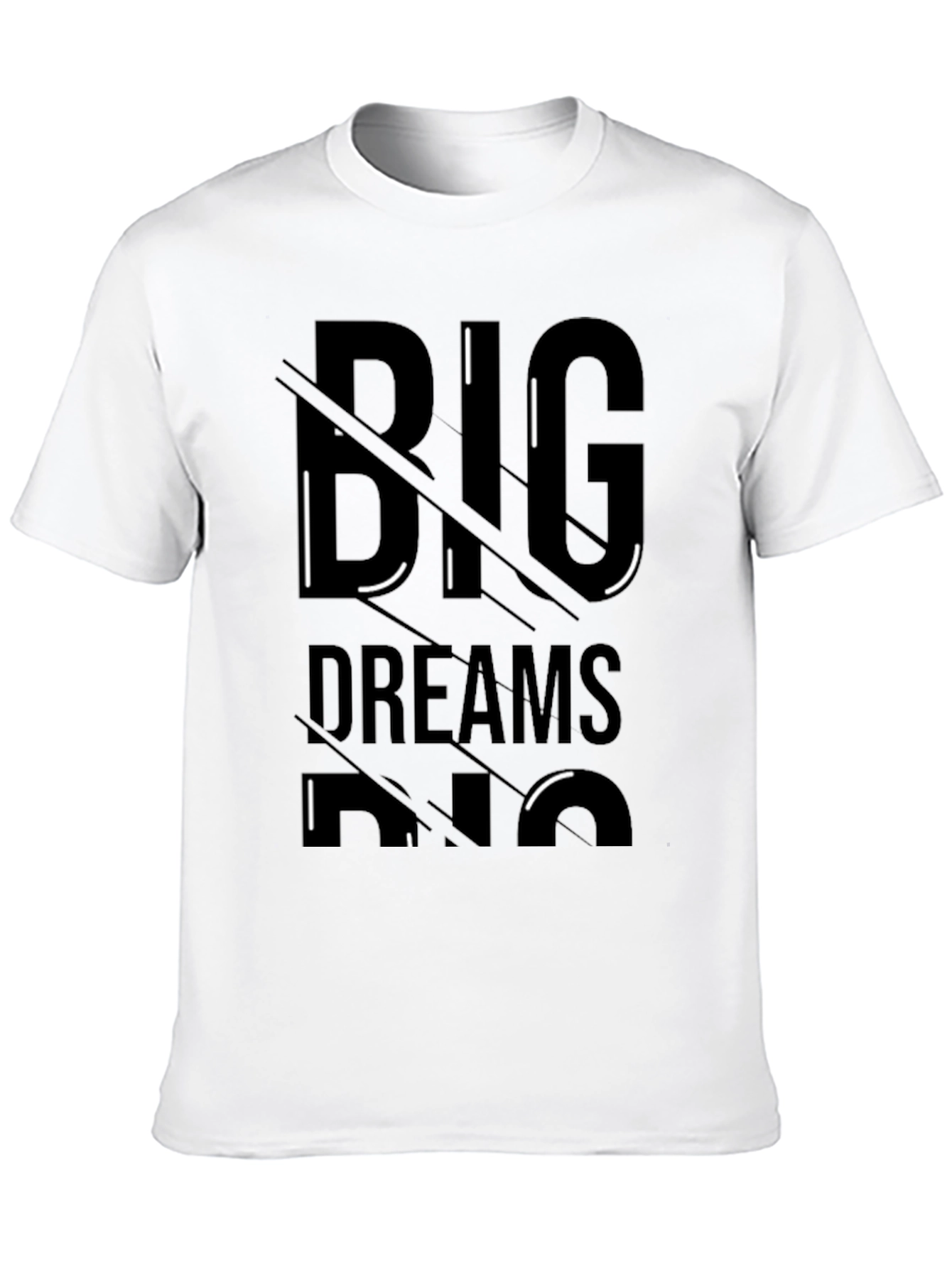 Black Big Dreams Black Graphic Tee view 10