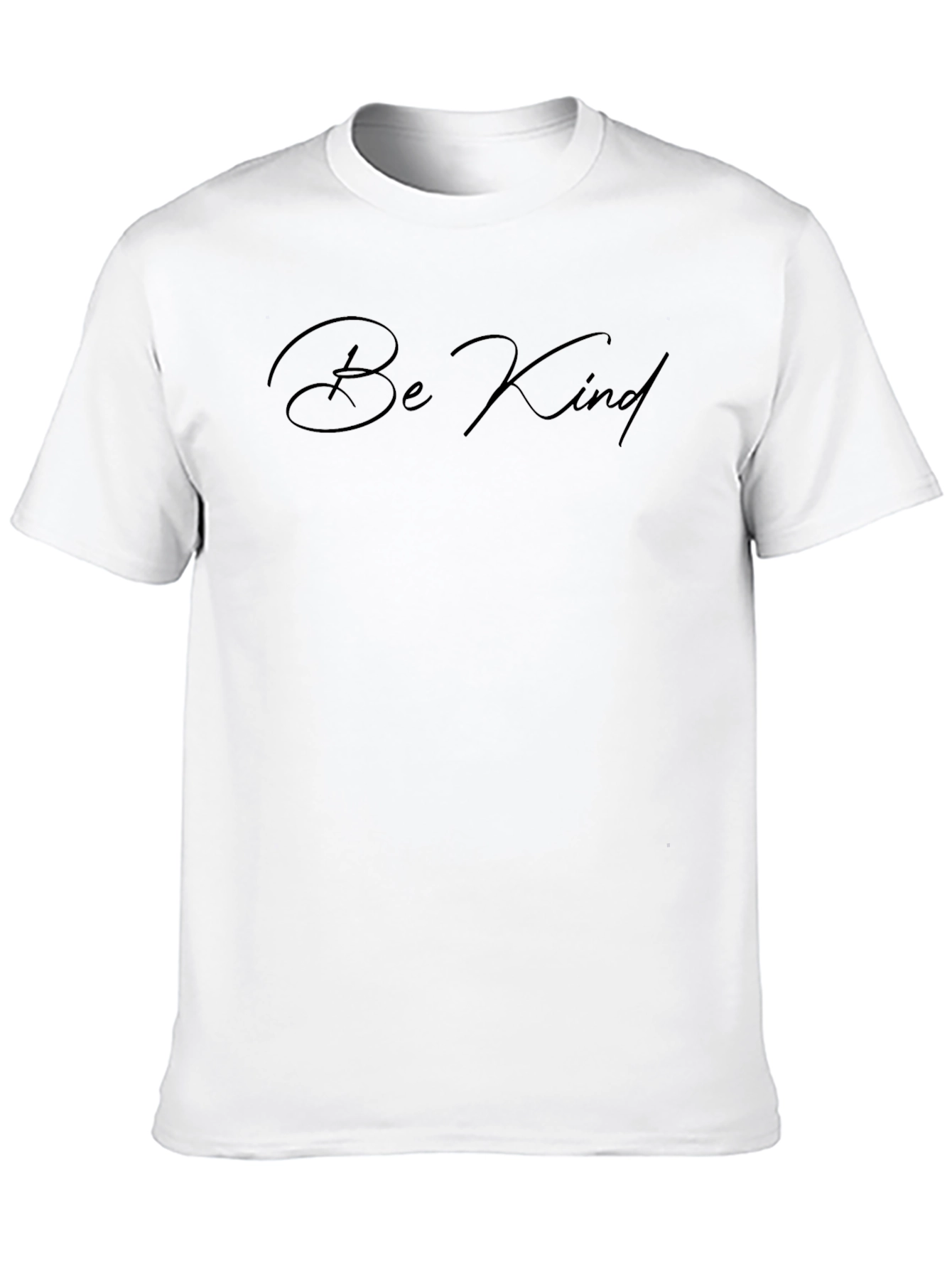 Black Be Kind T-Shirt - Soft Cotton Crew Neck Tee view 10