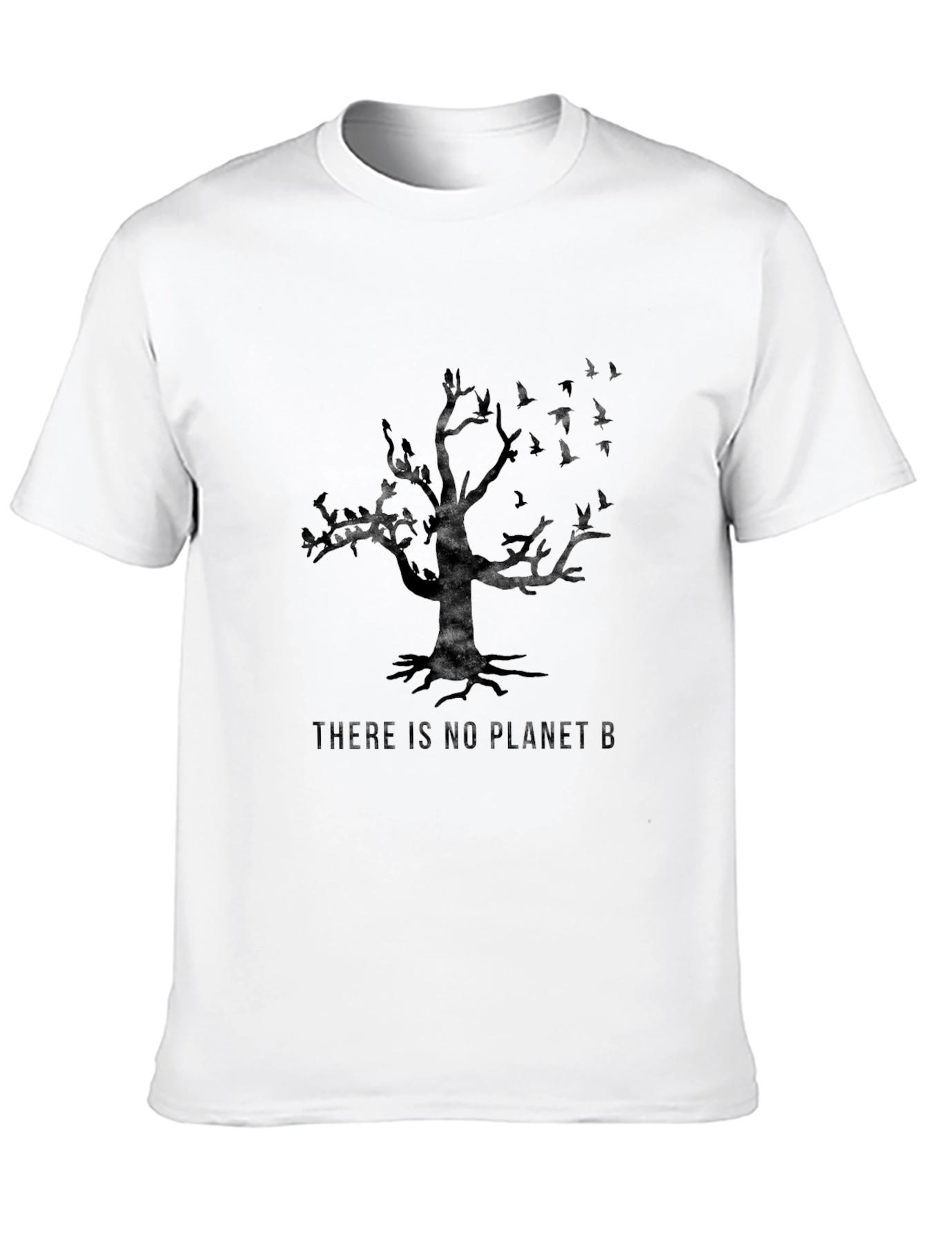 Black Eco-Friendly 'No Planet B' Graphic Tee view 10