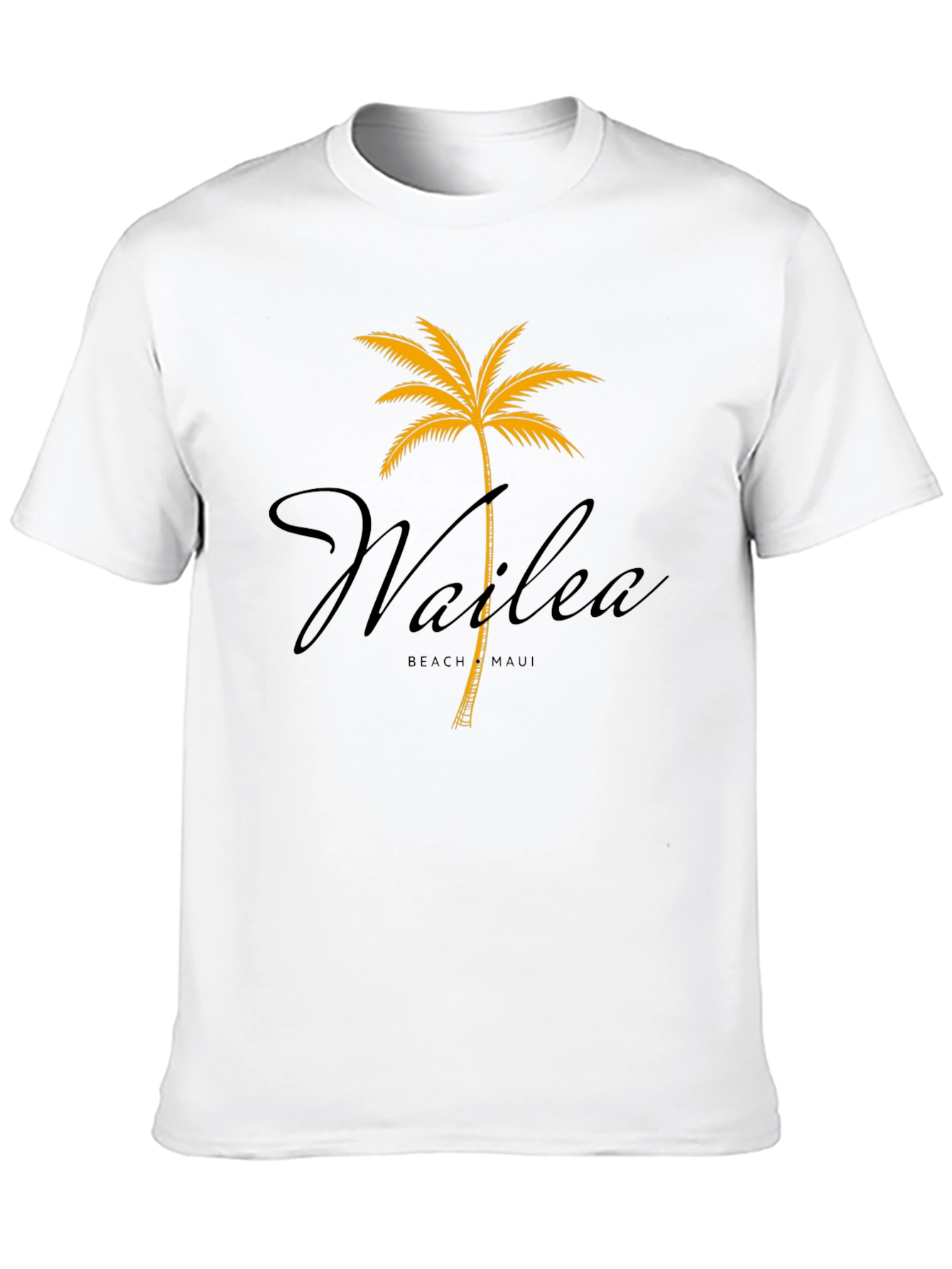 Wailea Beach Maui Palm Tree Graphic T-Shirt - 10