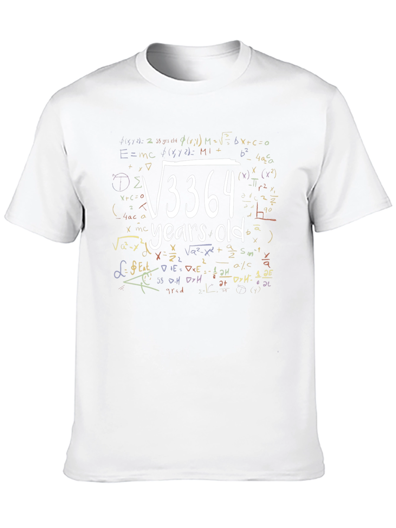 Black Math Formula Birthday T-Shirt view 10