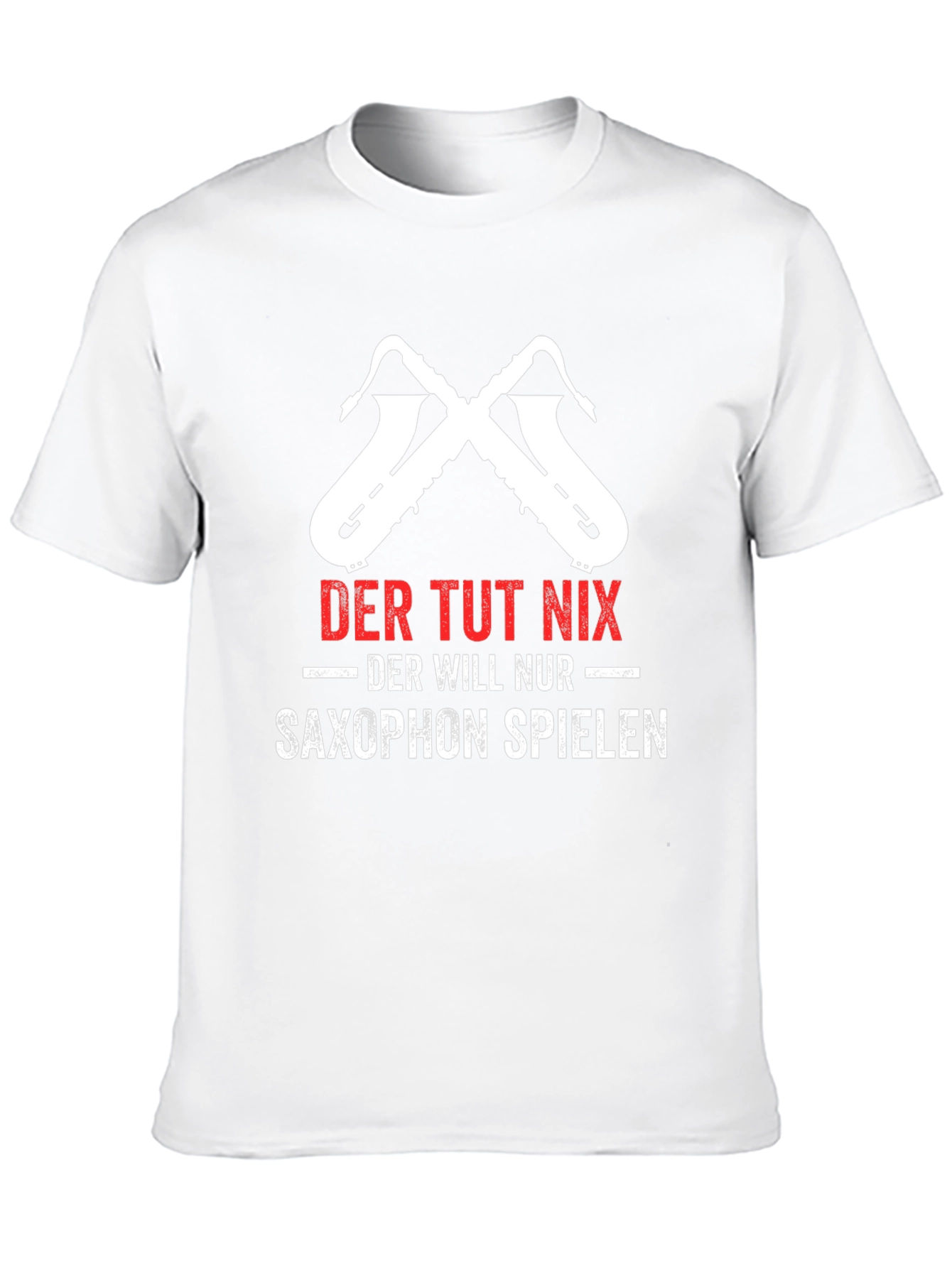 Black Saxophone Player T-Shirt - Der Tut Nix Design view 10